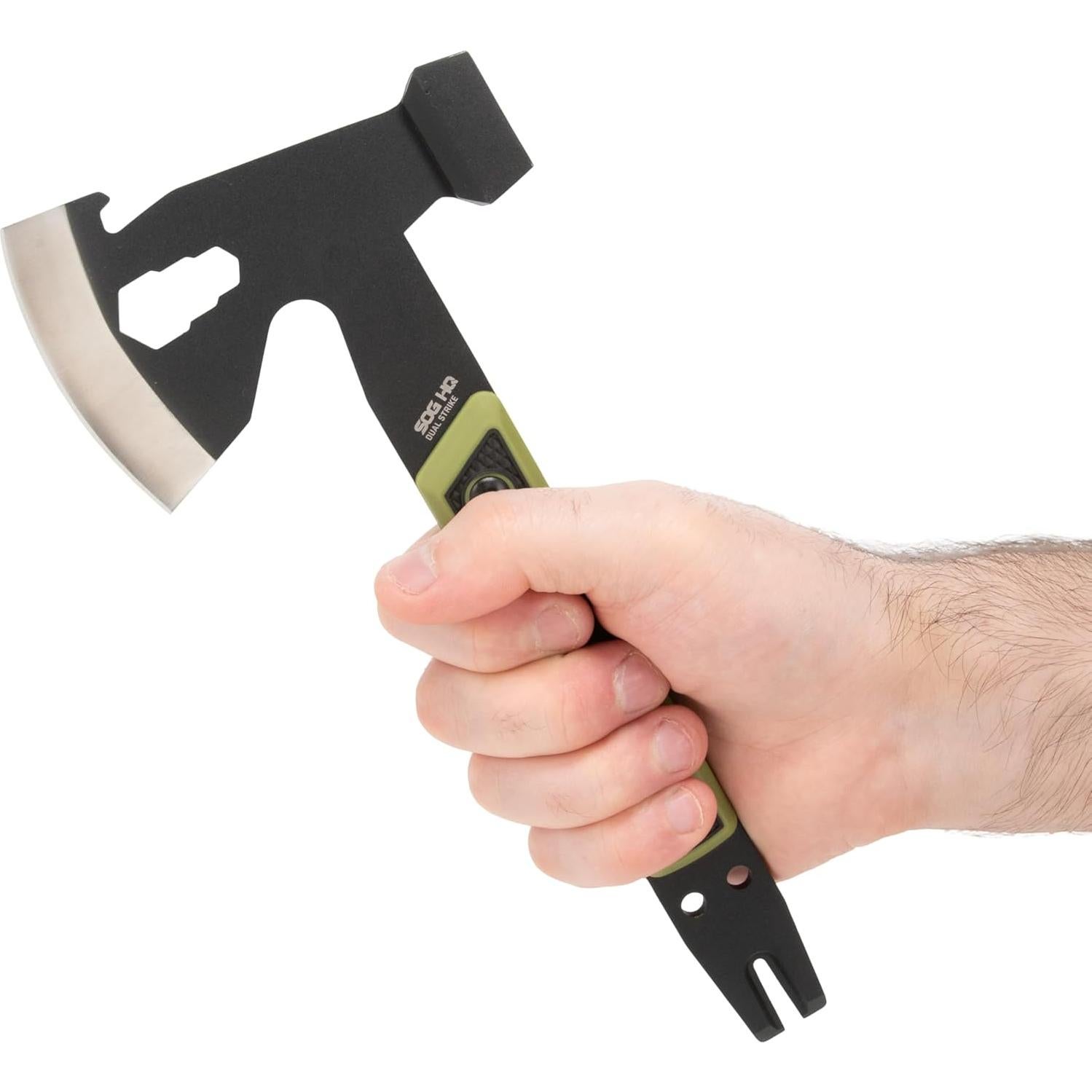 Hacha SOG Dual Strike 3" Acero Inoxidable para Camping