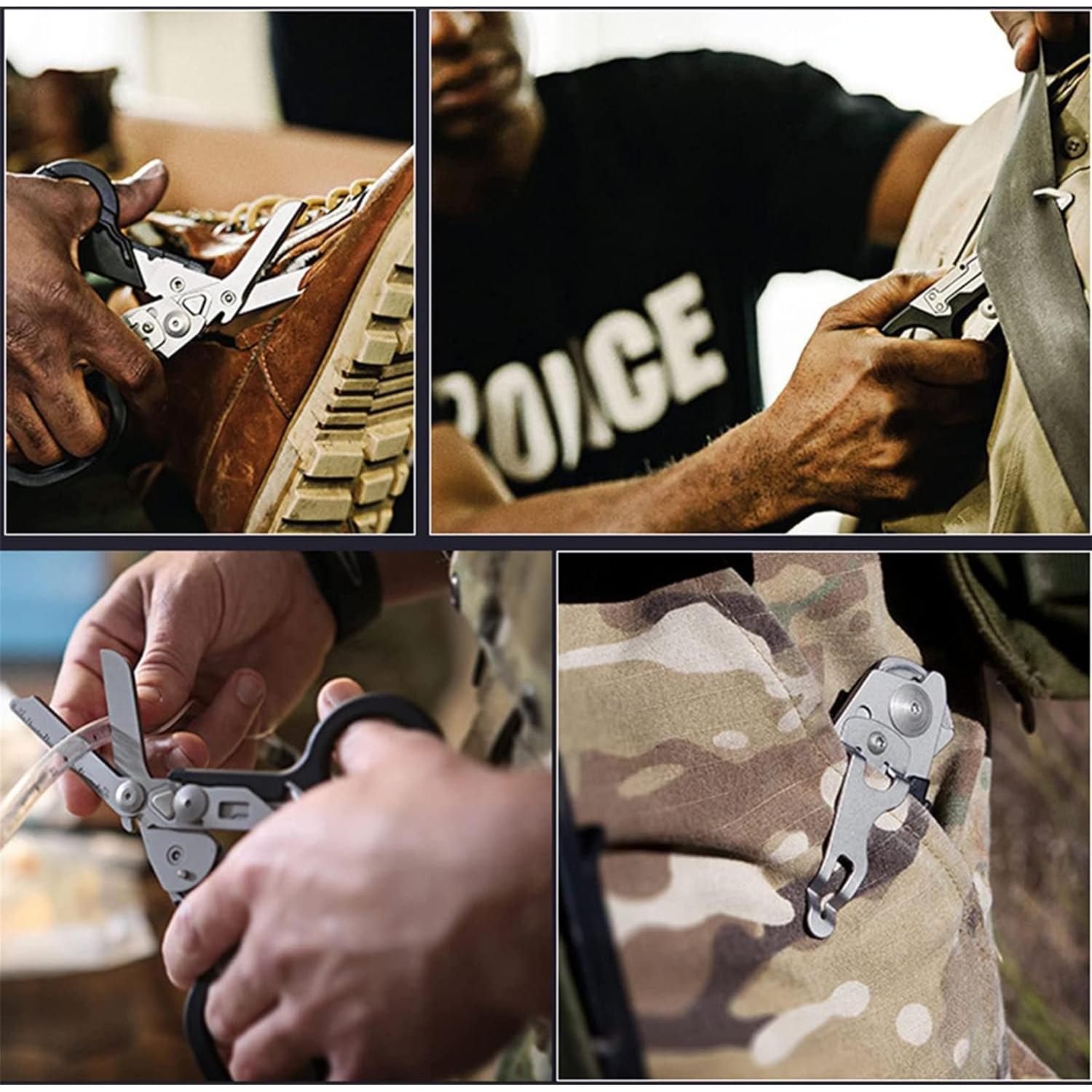 Tijeras de Trauma Secfanya Multifuncionales Acero Inoxidable 20.6 cm