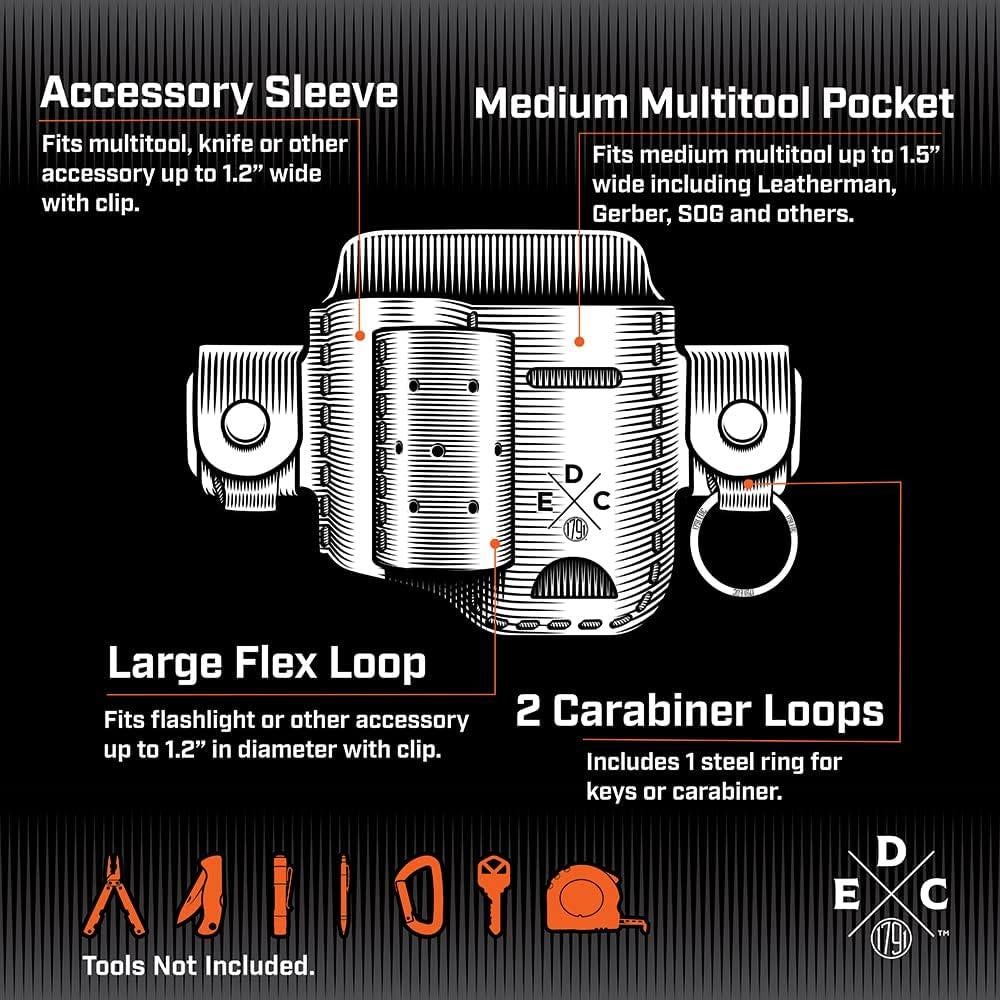 Funda de Cuero EDC 1791 para Multiherramientas y Linternas