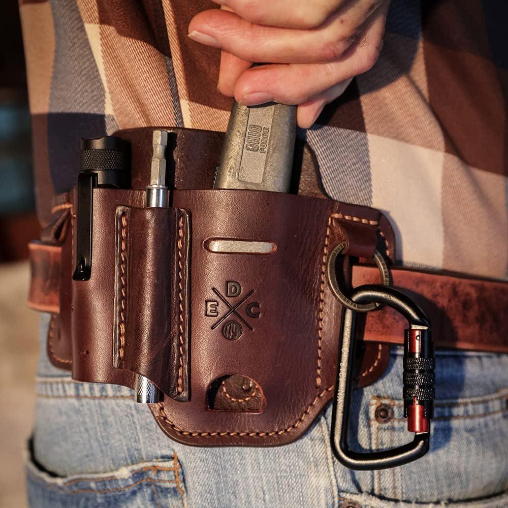 Funda Organizador de Cuero EDC 1791 para Multiherramienta y Accesorios