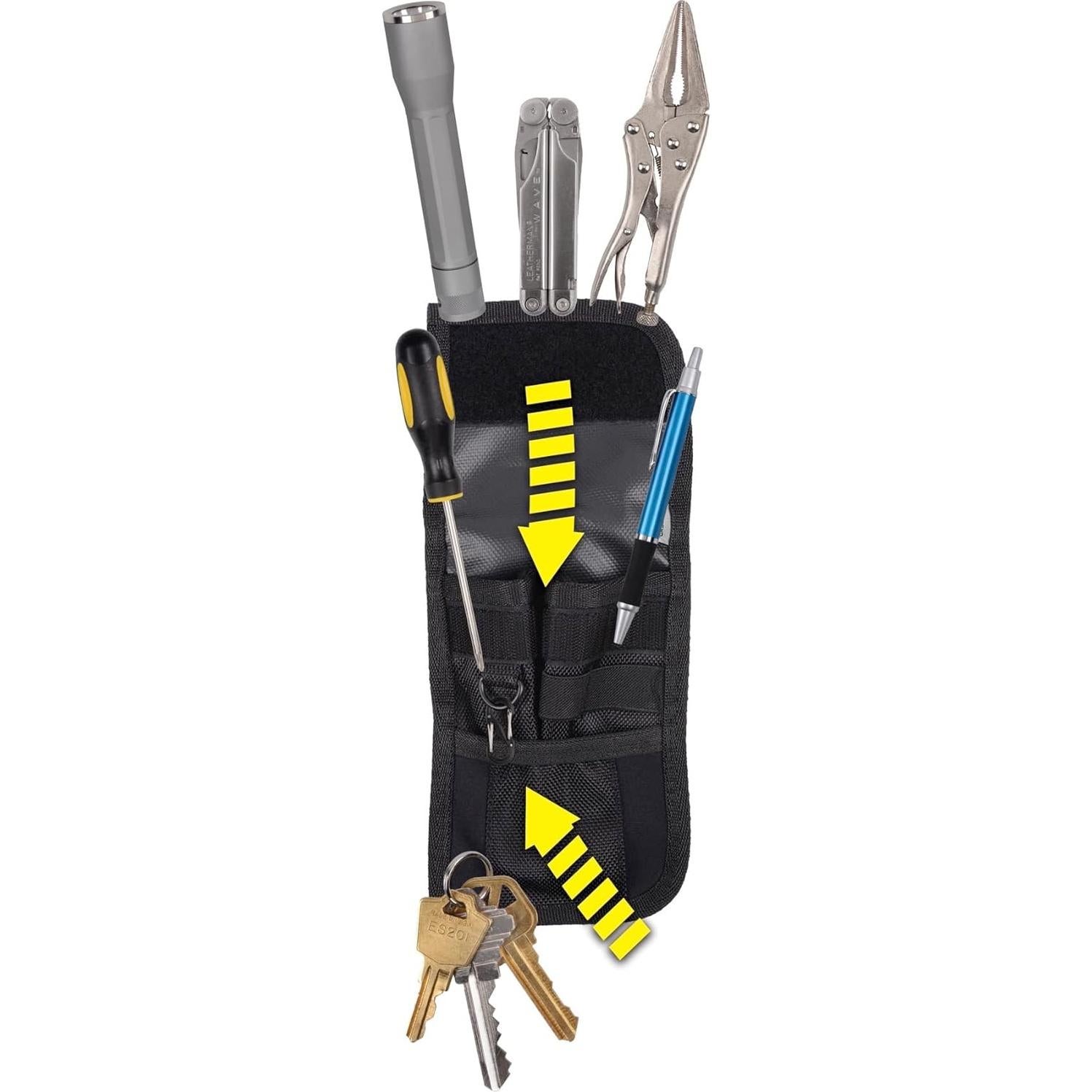 Funda Utilitaria Nite Ize Pock-Its XL Negra 3 Bolsillos