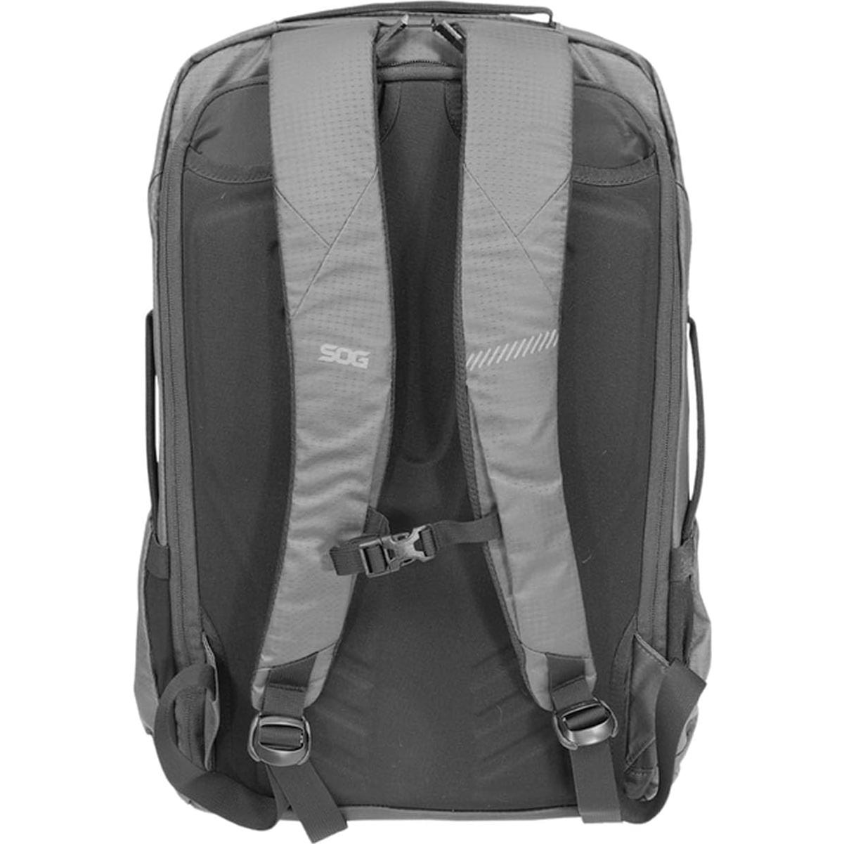 SOG Surrept/36 CS Liter Carry Lightweight Organized Functional Water-Resistant Nylon Travel Day Backpack, Charcoal/Bright Gray