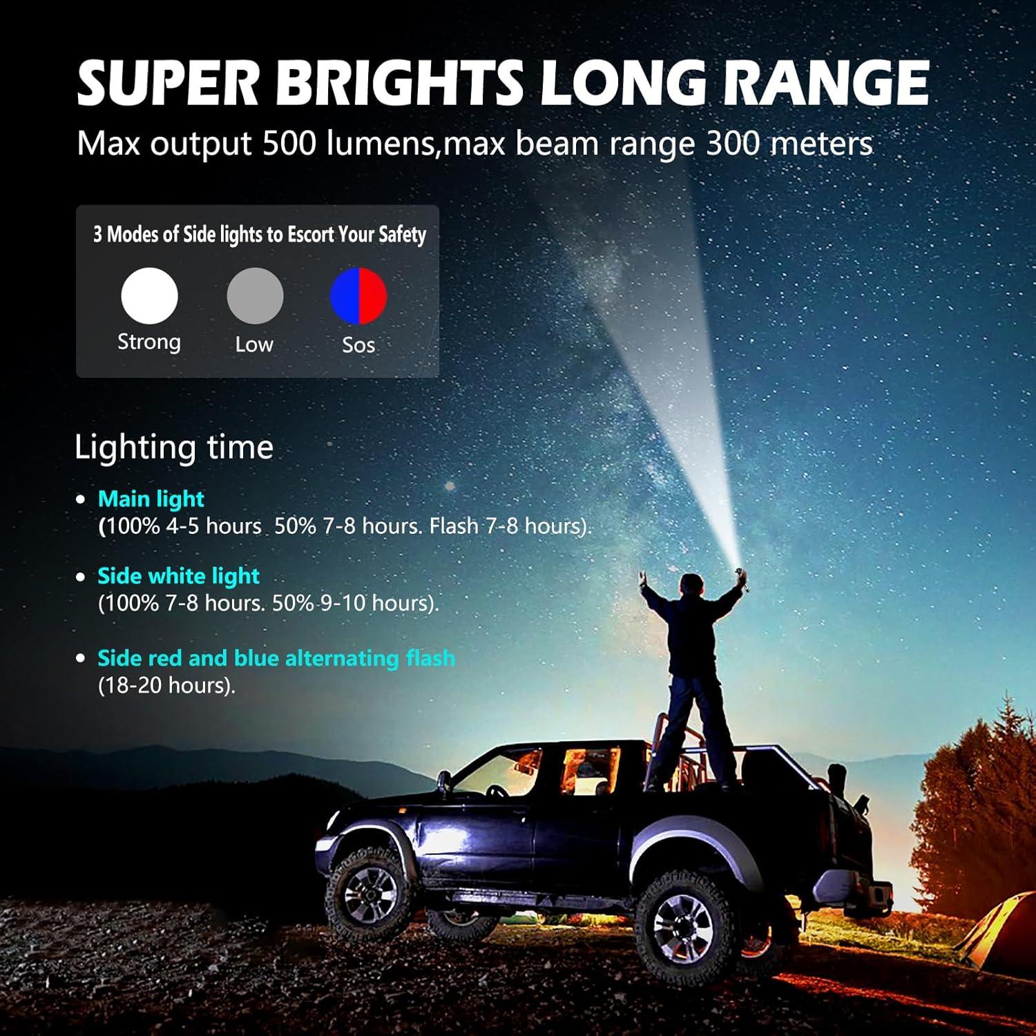 Linterna LED Multifuncional Rasfsxkity con Cortador y Rompedor