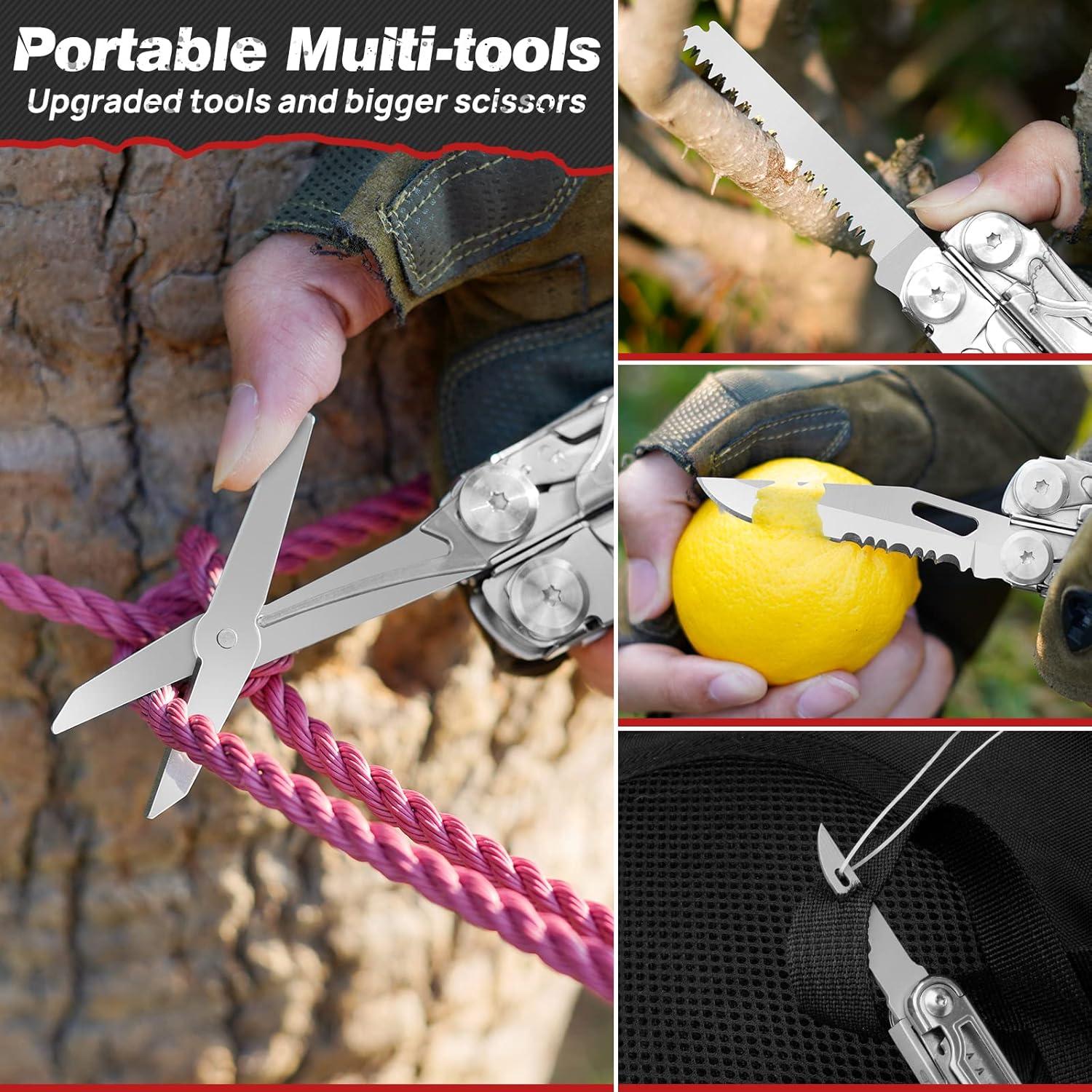 Multiherramienta Plegable BIBURY BI2038B 22-en-1 Acero Inoxidable