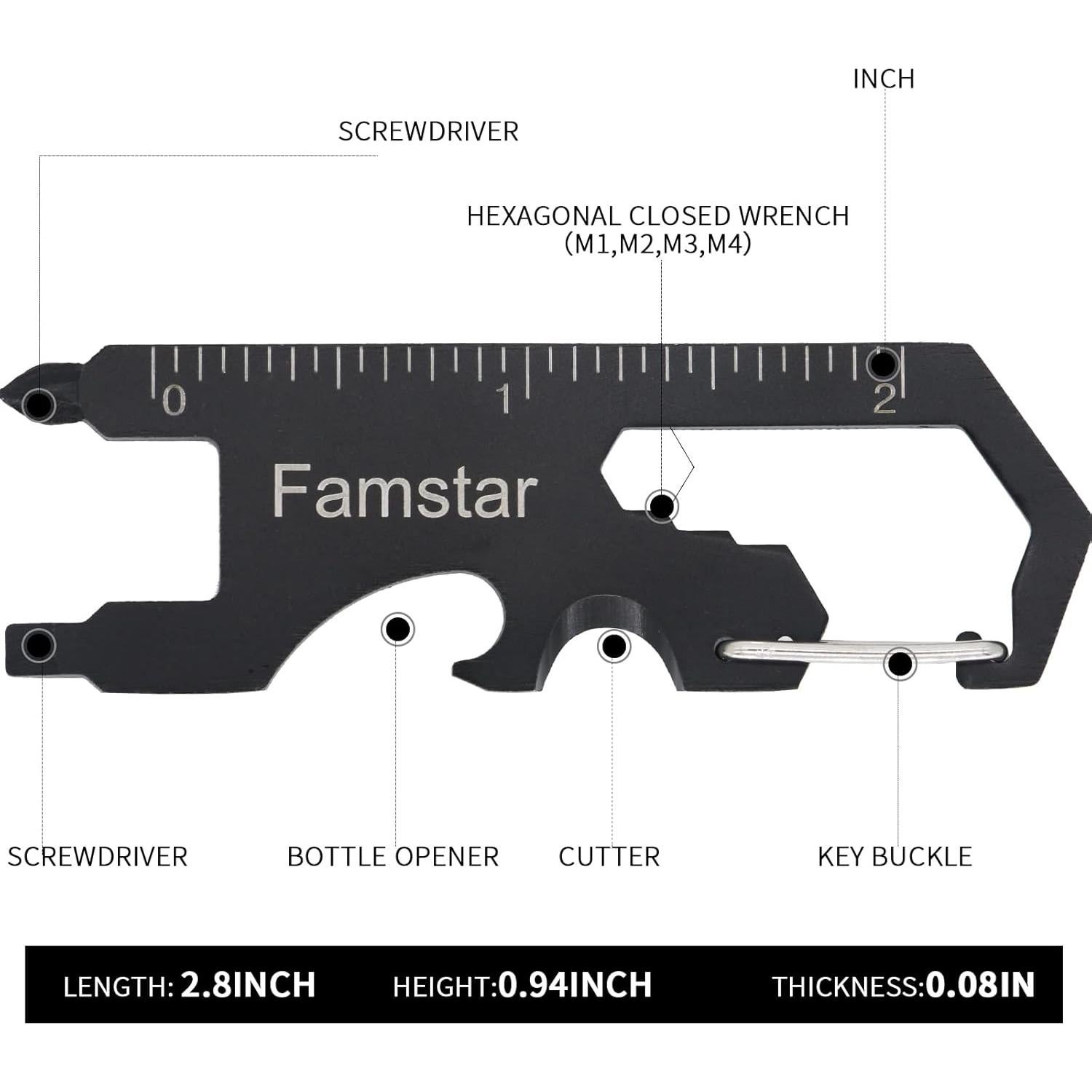 Llave Multi-herramienta 3 en 1 Famstar Acero Inoxidable
