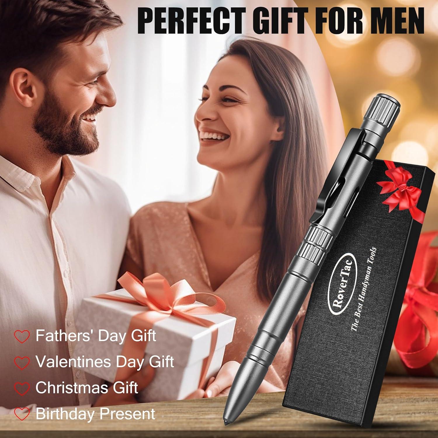 Bolígrafo Multiherramienta RoverTac 5-en-1 con Luz LED y Rompevidrios