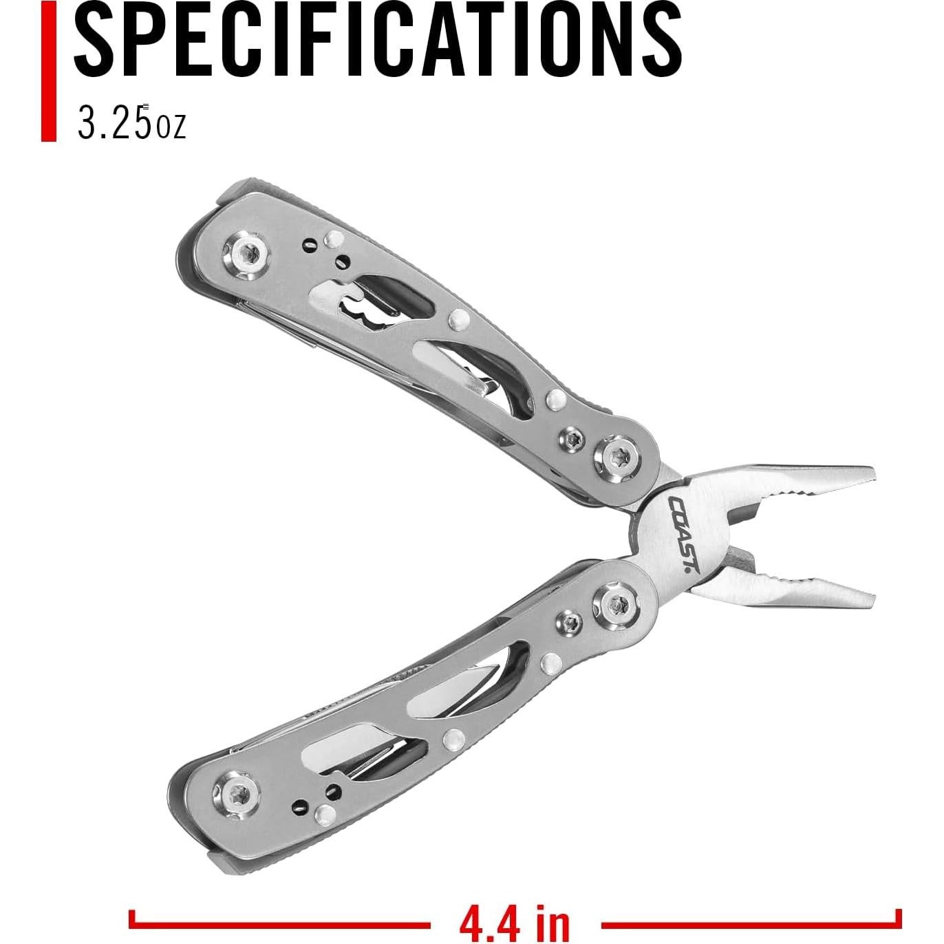Herramienta Multiuso COAST CT211 11 en 1 Acero Inoxidable