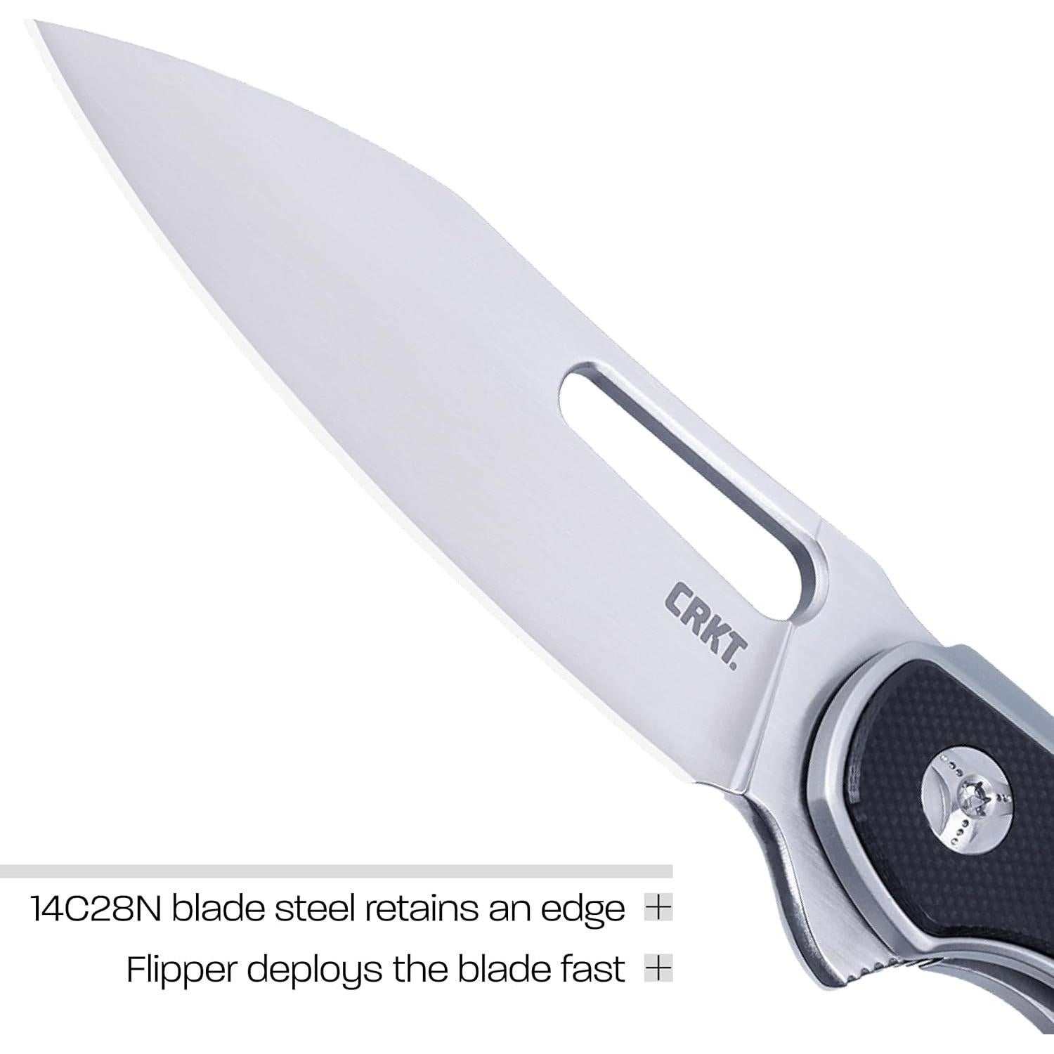 Cuchillo Plegable CRKT Padawan Acero 14C28N Mango G10