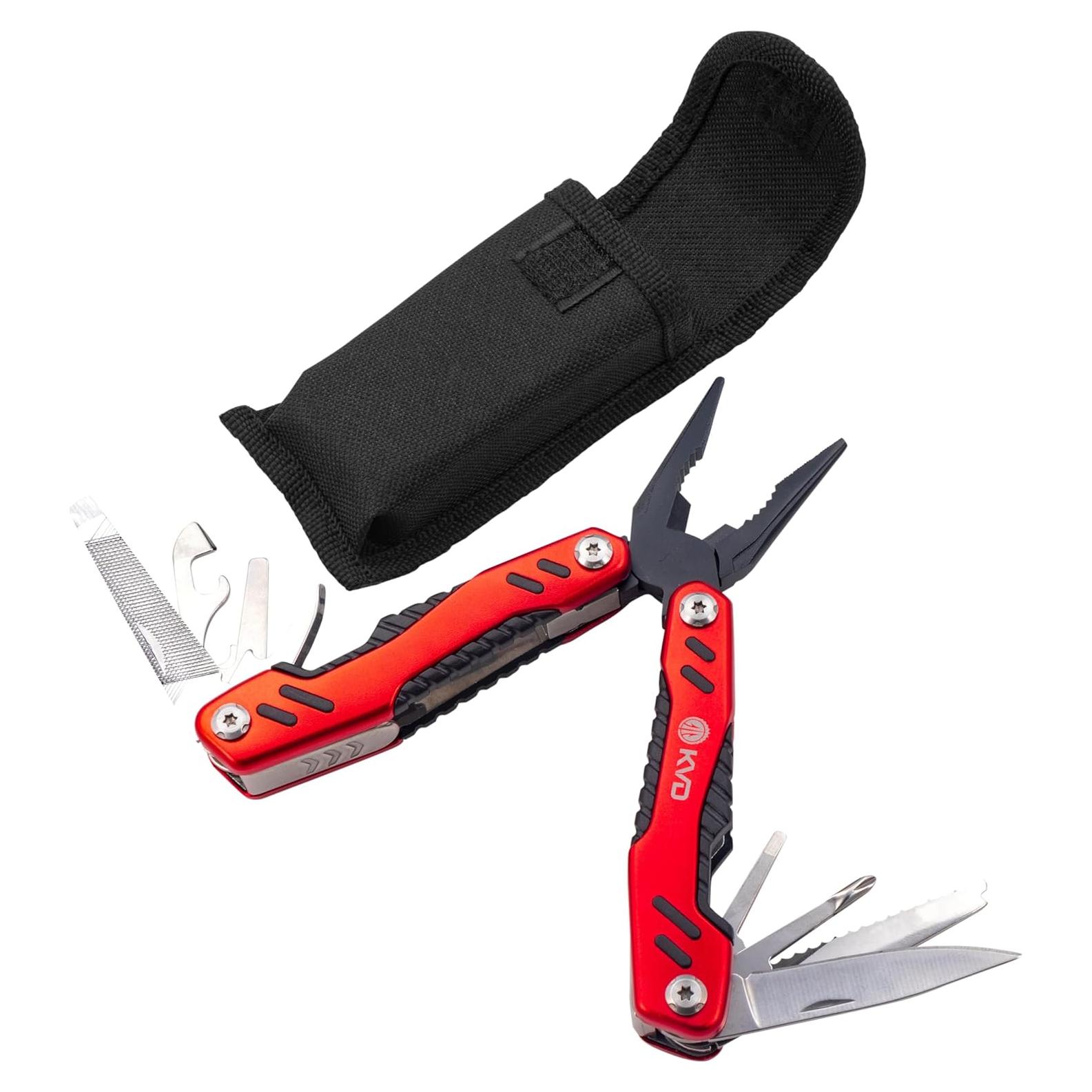 Herramienta Multiuso 15 en 1 Strike King KVD Roja