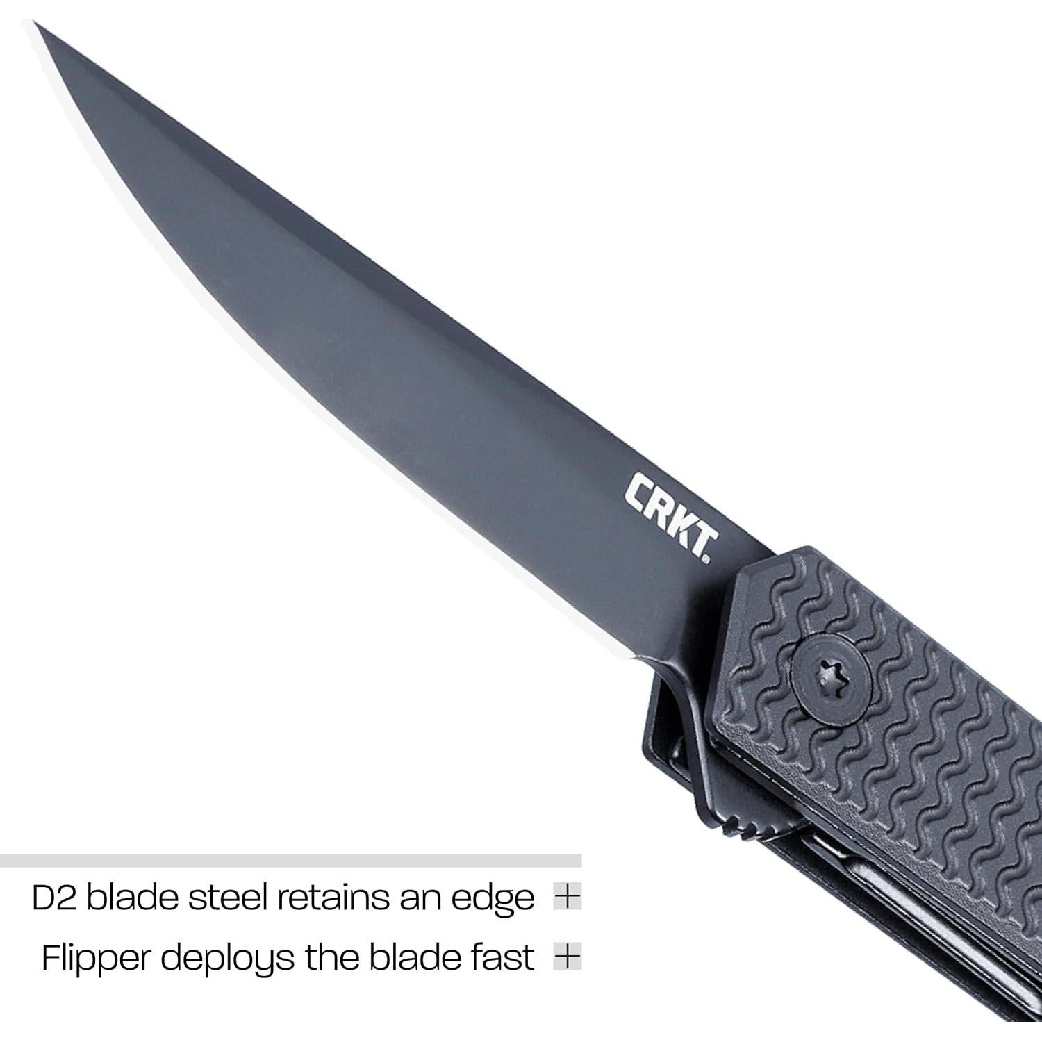 Cuchillo Plegable CRKT 7081D2K Acero D2 Mango Aluminio