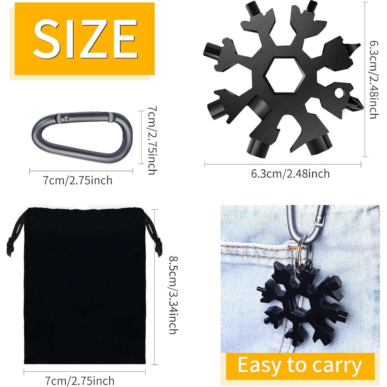 Multiherramienta Copo de Nieve FZENeast 18 en 1 Acero Inoxidable