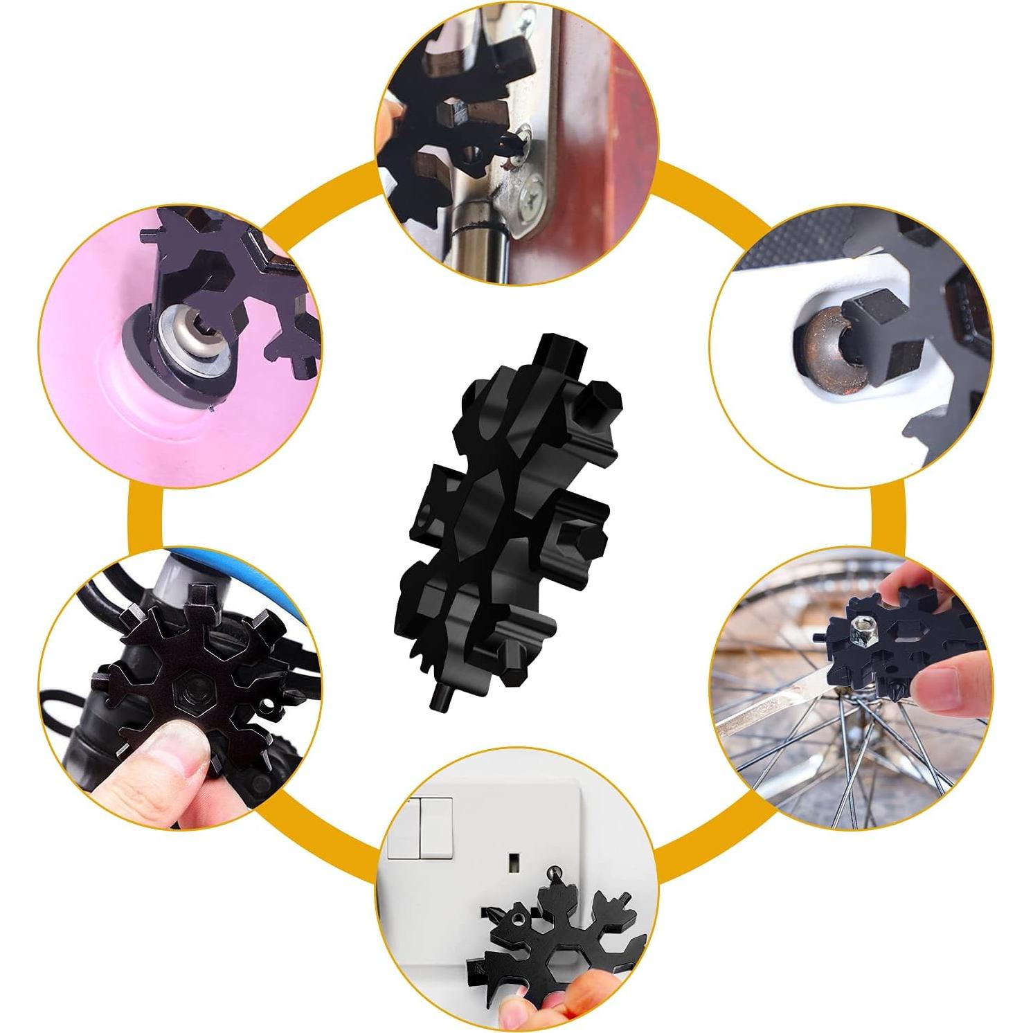 Multiherramienta Copo de Nieve FZENeast 18 en 1 Acero Inoxidable