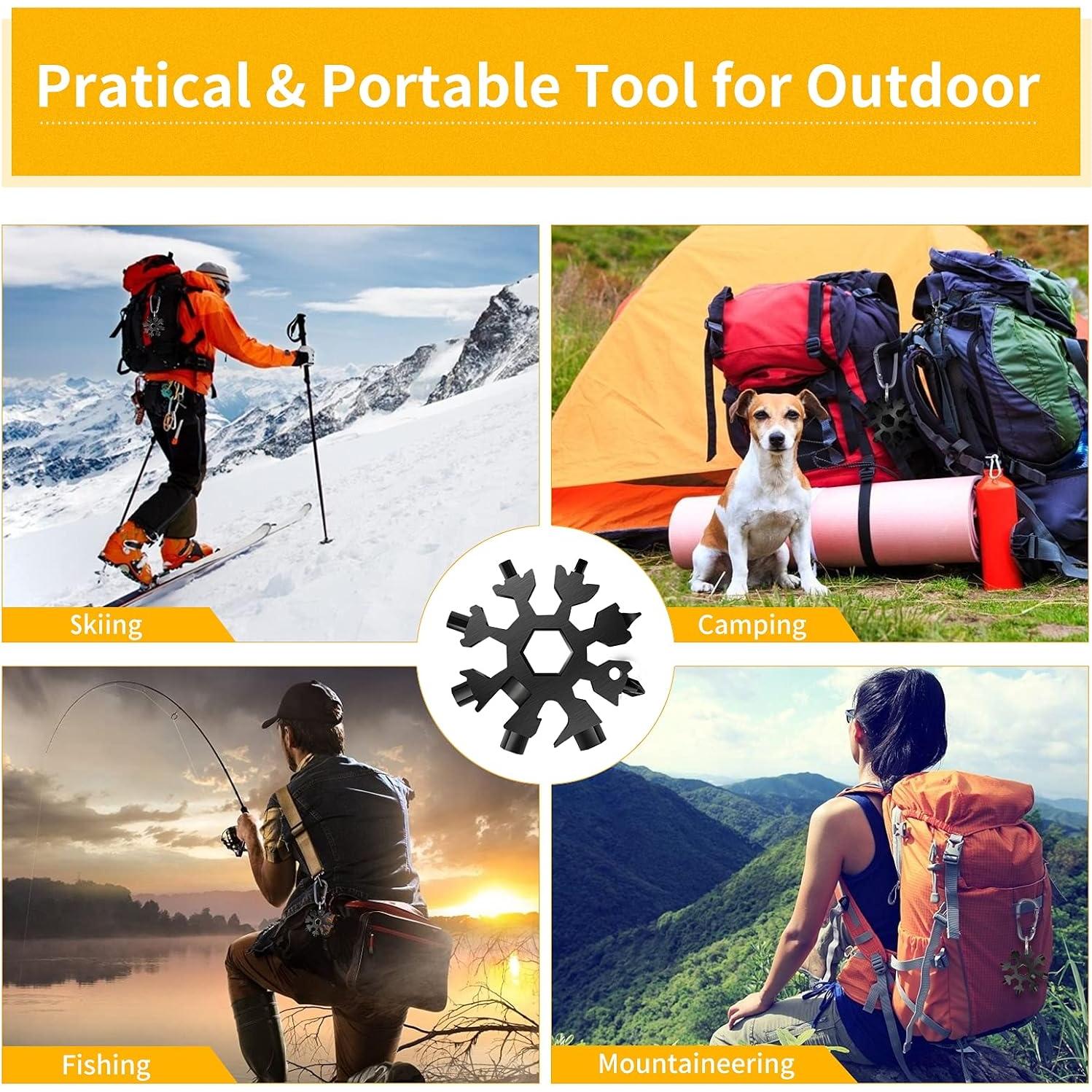 Multiherramienta Copo de Nieve FZENeast 18 en 1 Acero Inoxidable