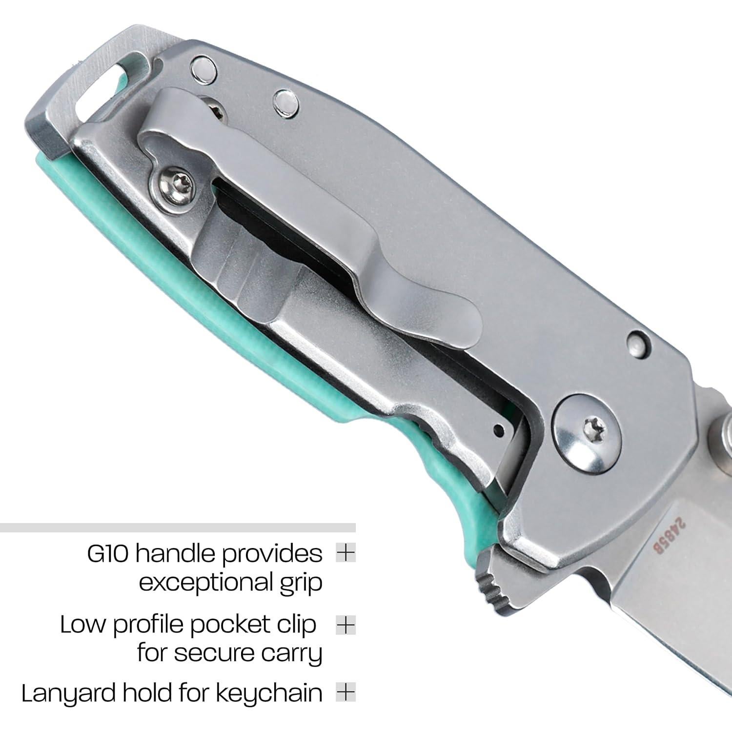 Cuchillo Plegable Asistido CRKT Squid Compact D2 11.81cm Azul