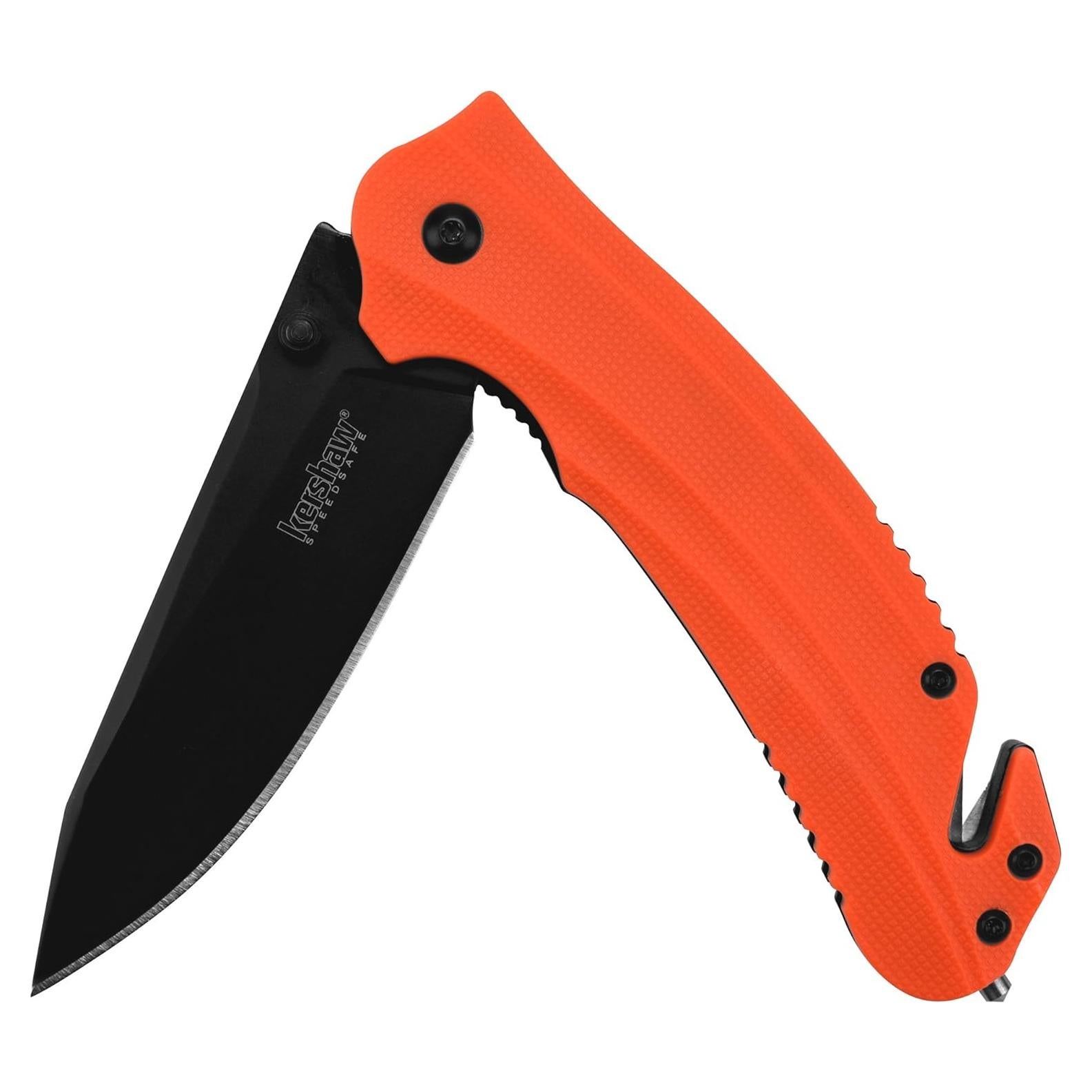 Cuchillo Plegable Kershaw Barricade 8.9 cm Naranja Rescate