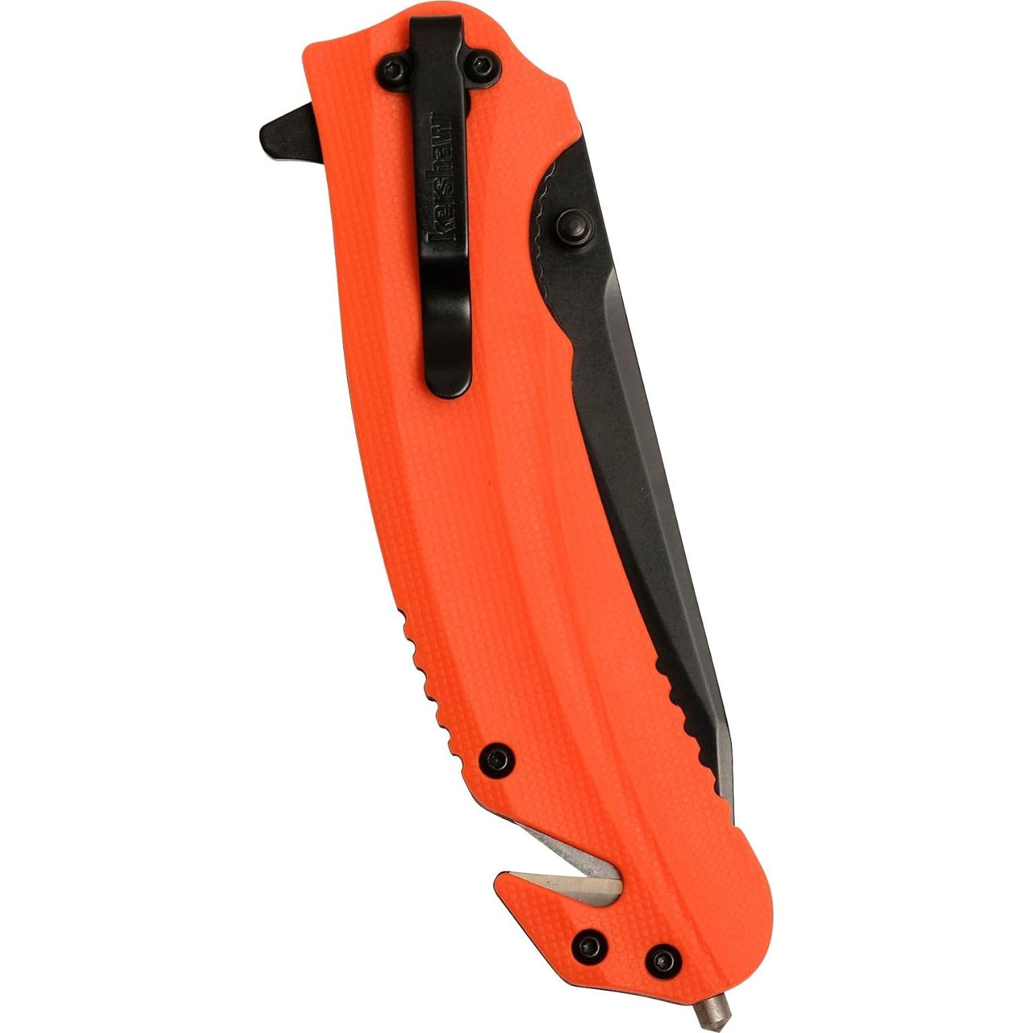 Cuchillo Plegable Kershaw Barricade 8.9 cm Naranja Rescate