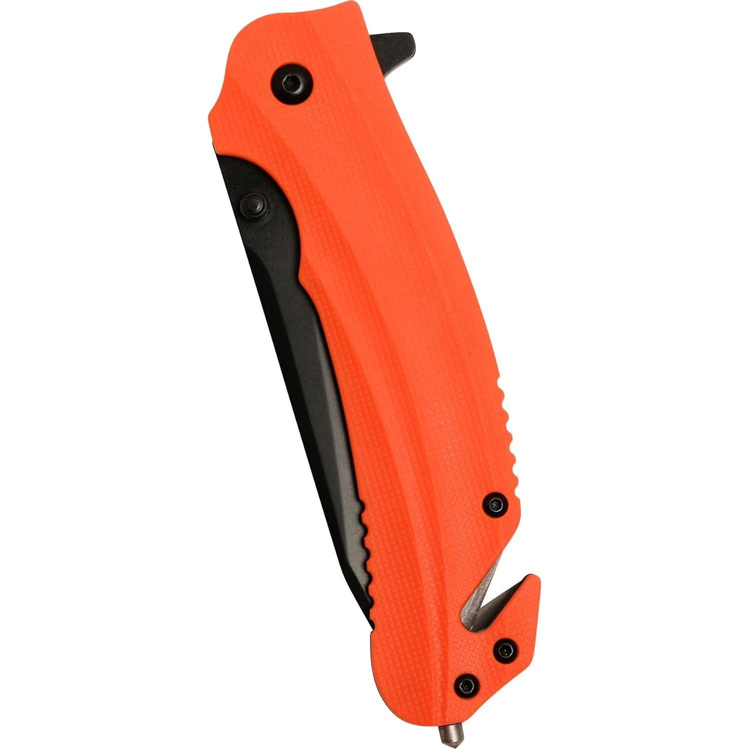 Cuchillo Plegable Kershaw Barricade 8.9 cm Naranja Rescate