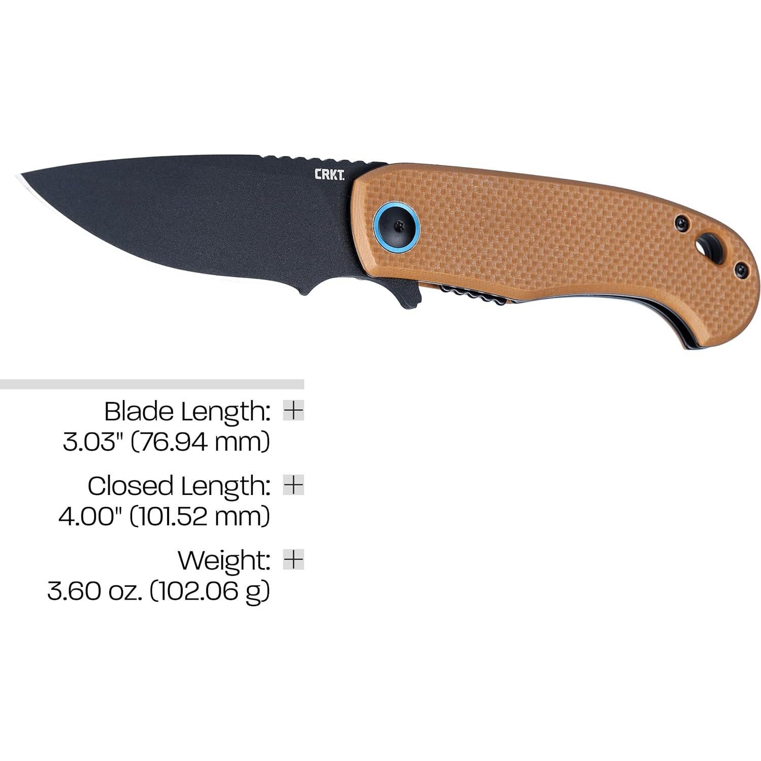 Cuchillo Plegable CRKT EDC 7.69 cm Apertura Asistida G10