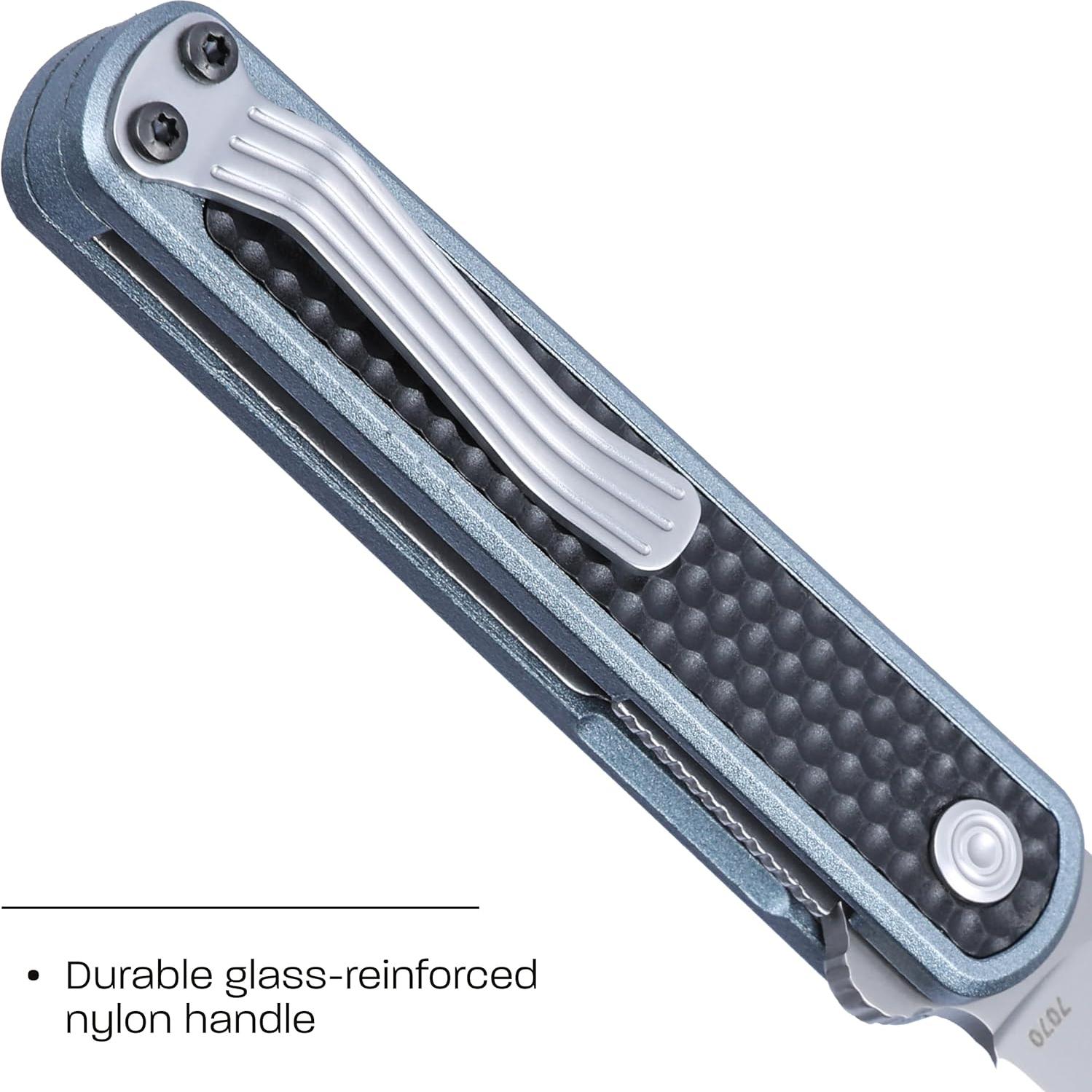 Cuchillo Plegable CRKT Pup EDC AUS 10 Mango Nylon 34g