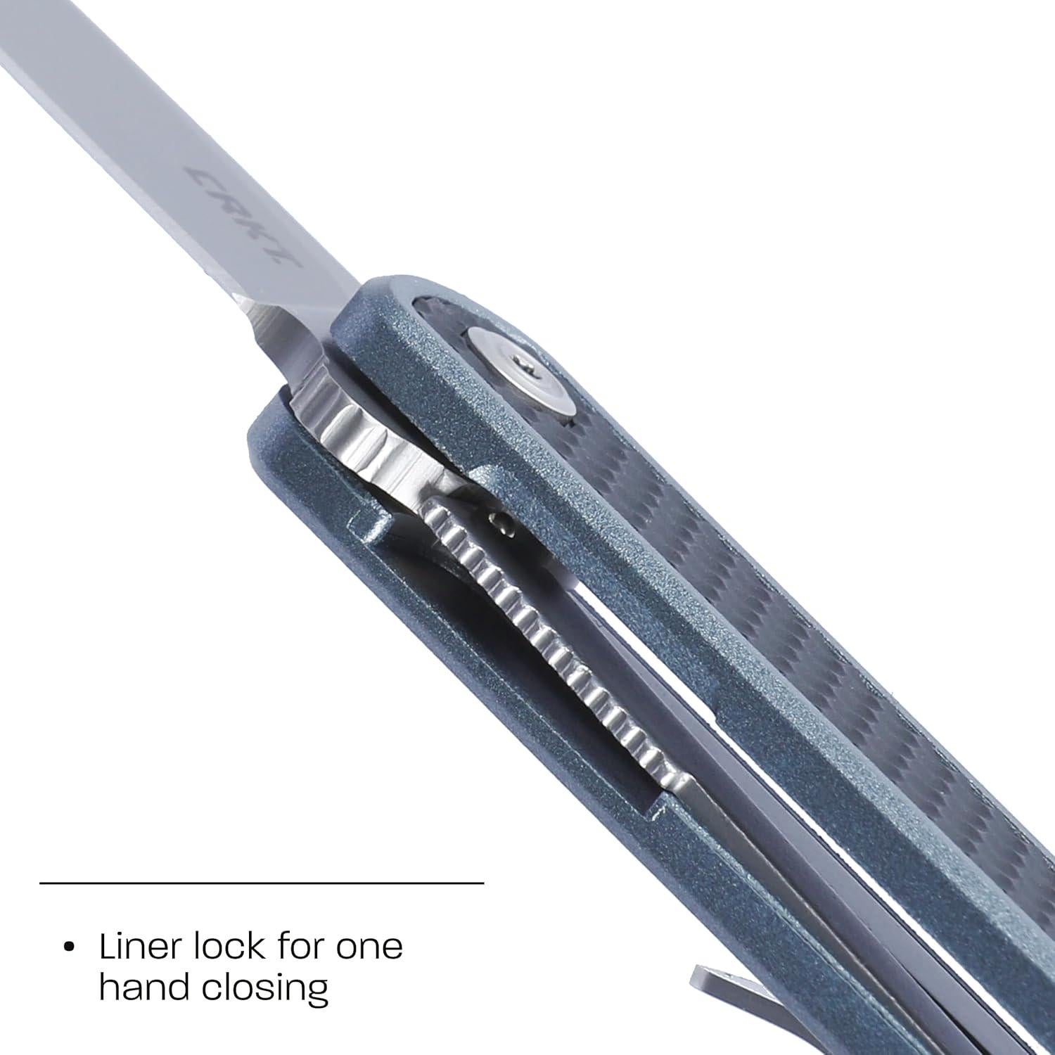 Cuchillo Plegable CRKT Pup EDC AUS 10 Mango Nylon 34g