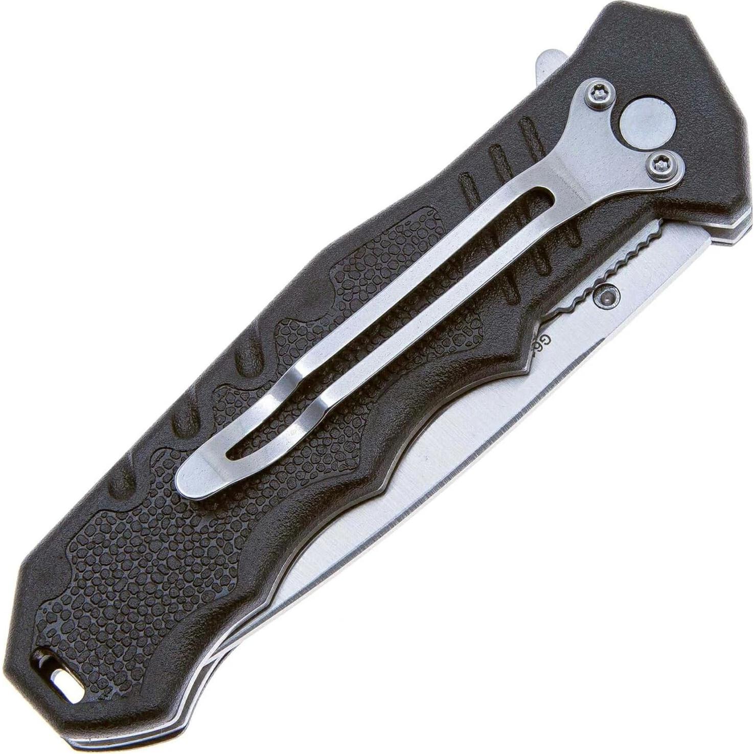 G616 Folding Pocket Knife, 3.11" Razor Sharp 440C Steel Blade ABS-plastic Handle with Clip Outdoor Foldable Pocket Knife Hunting Fishing Hiking Best Gift for Men (Black)