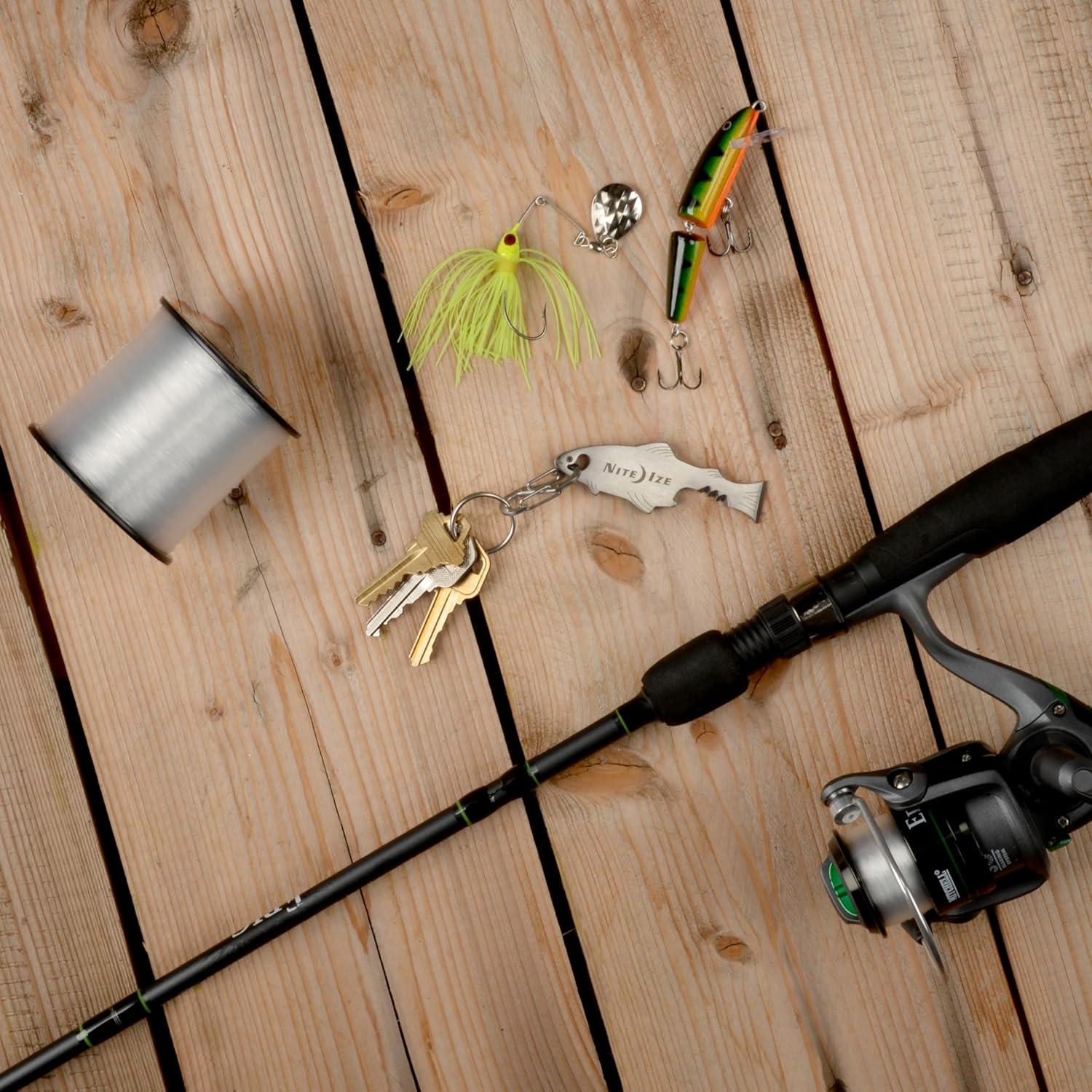 Nite Ize DoohicKey FishKey Multiherramienta de Llaveros - 3 Piezas