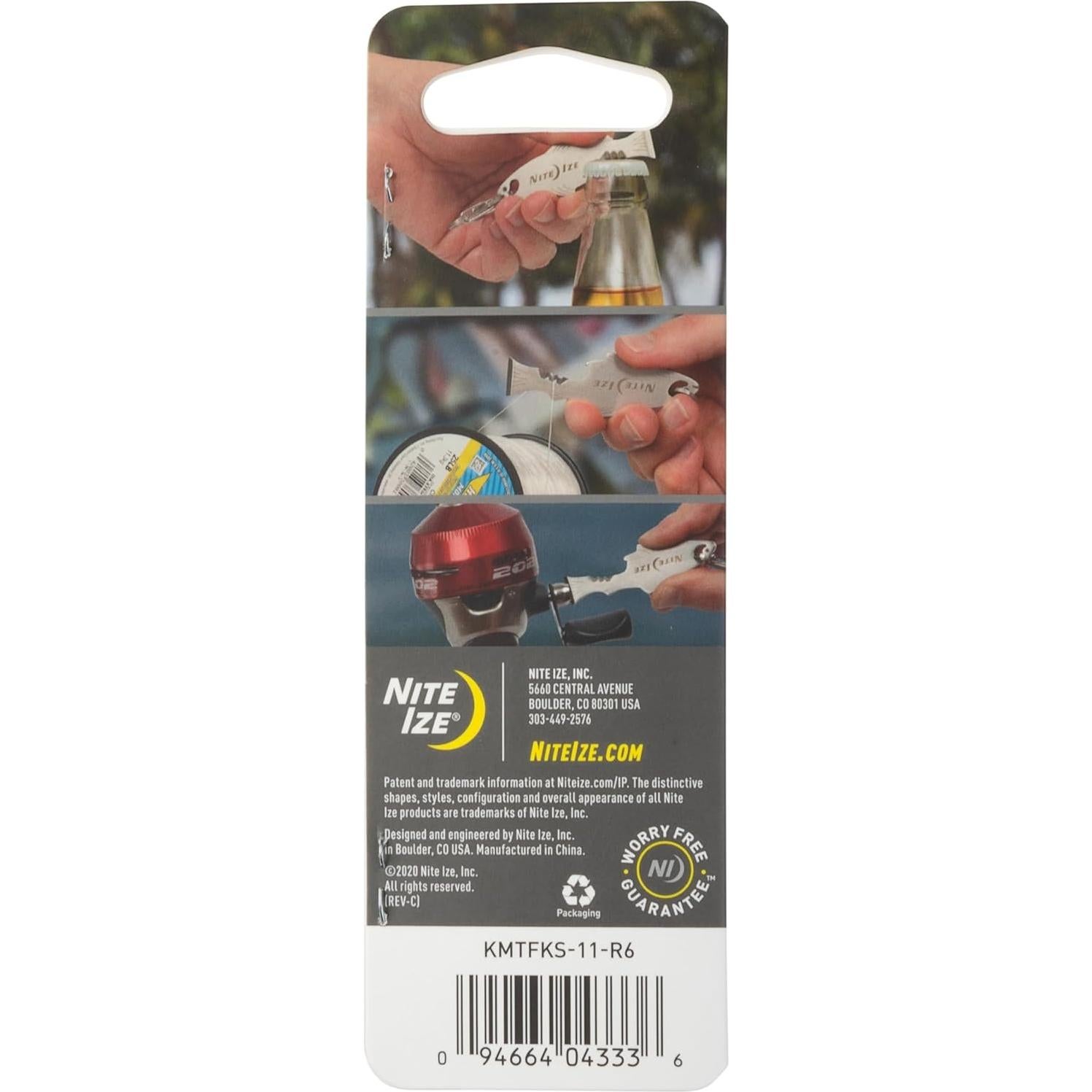 Nite Ize DoohicKey FishKey Multiherramienta de Llaveros - 3 Piezas