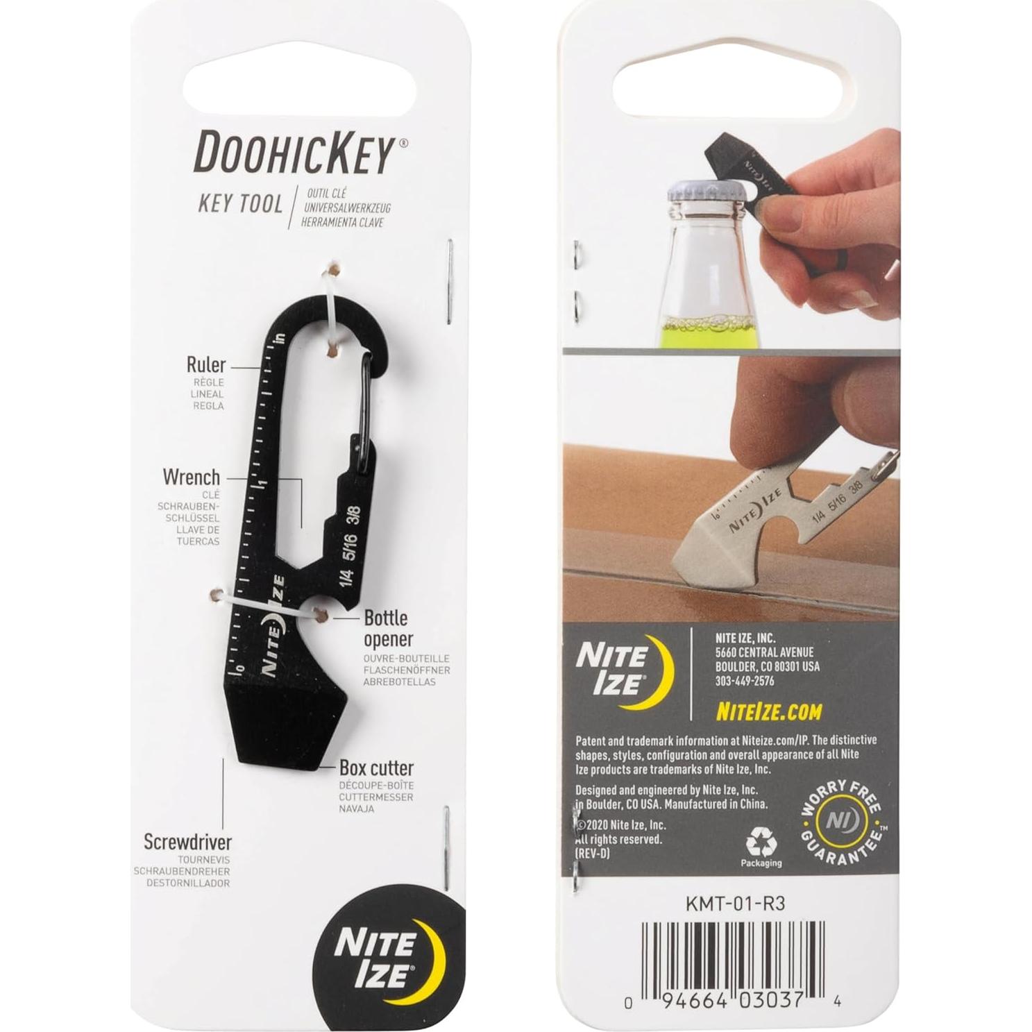 Nite Ize DoohicKey Herramienta Multiusos 5-en-1 Acero Inoxidable