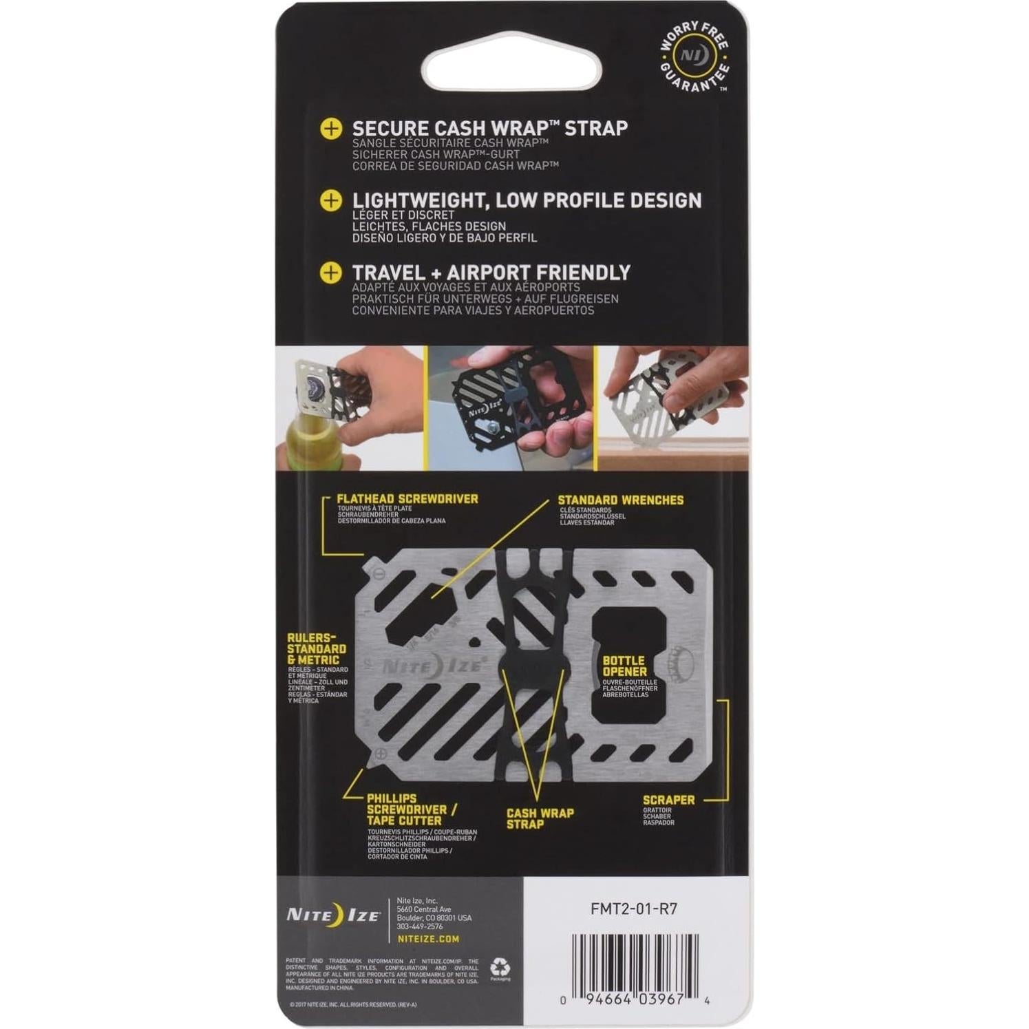 Cartera Multi Herramienta 7-en-1 Nite Ize - Acero Inoxidable