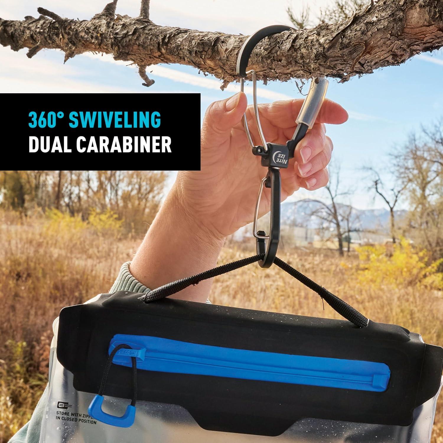 Mosquetón Doble Nite Ize FlipOut - Aluminio 18 kg - Plegable