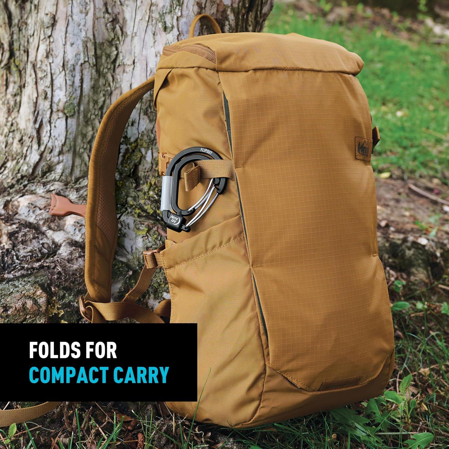 Mosquetón Doble Nite Ize FlipOut - Aluminio 18 kg - Plegable