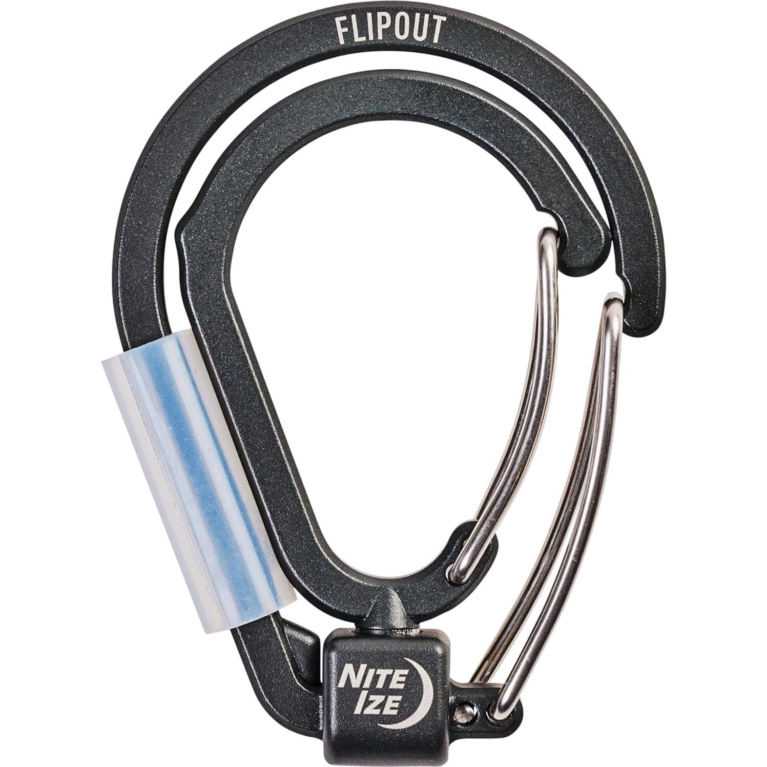 Mosquetón Doble Nite Ize FlipOut - Aluminio 18 kg - Plegable