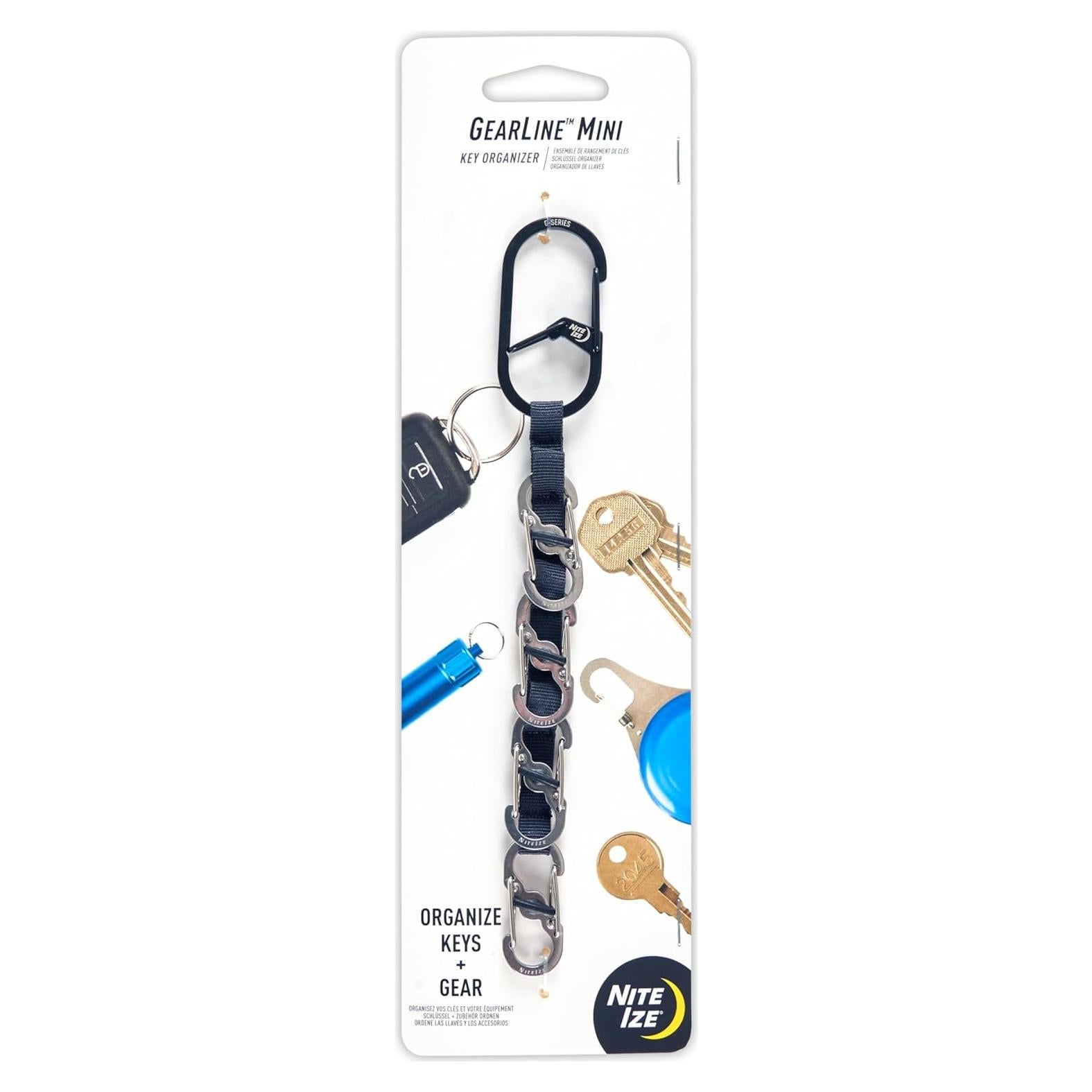 Organizador de Llaves Nite Ize Mini GearLine - 4 S-Biner
