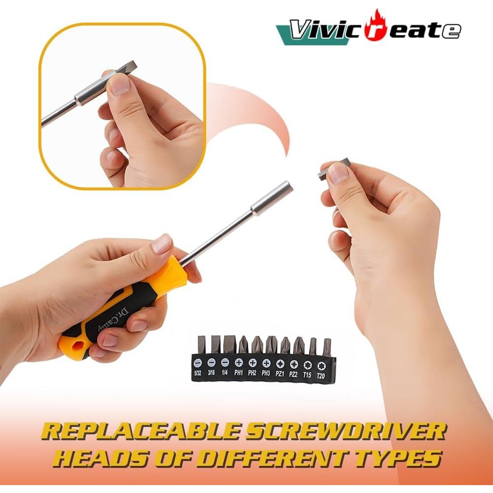 Kit de Herramientas Multiusos Dr. Camp 13 Piezas Ergonómico