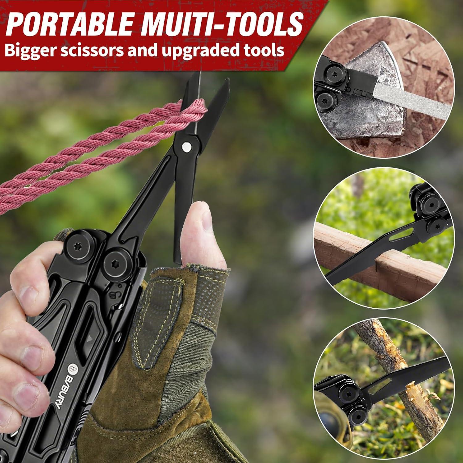 Multiherramienta BIBURY Pro 31 en 1 Acero Inoxidable Plegable