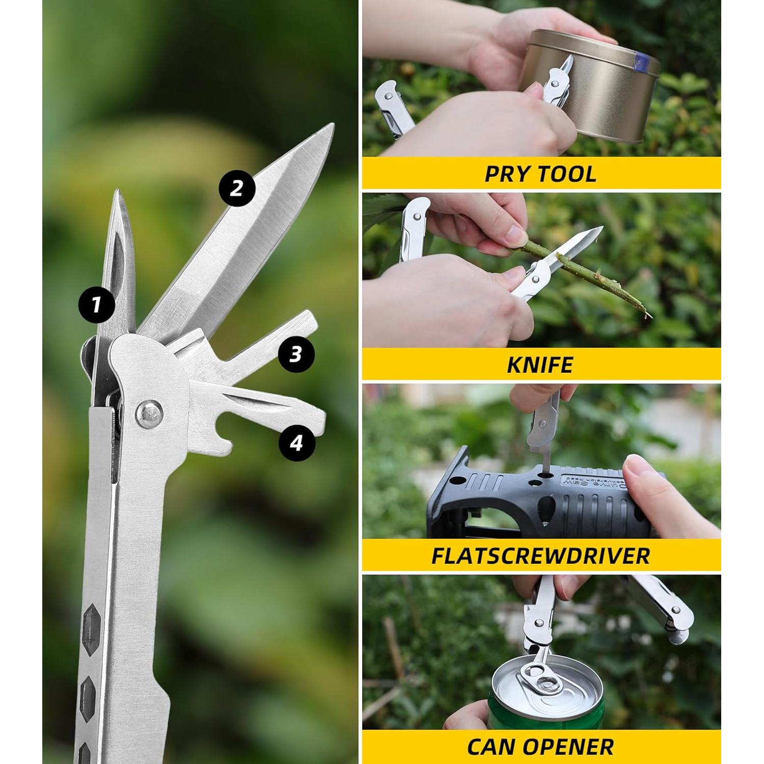 Multi-Herramienta DOWELL 21-en-1, Alicates de Punta de Aguja
