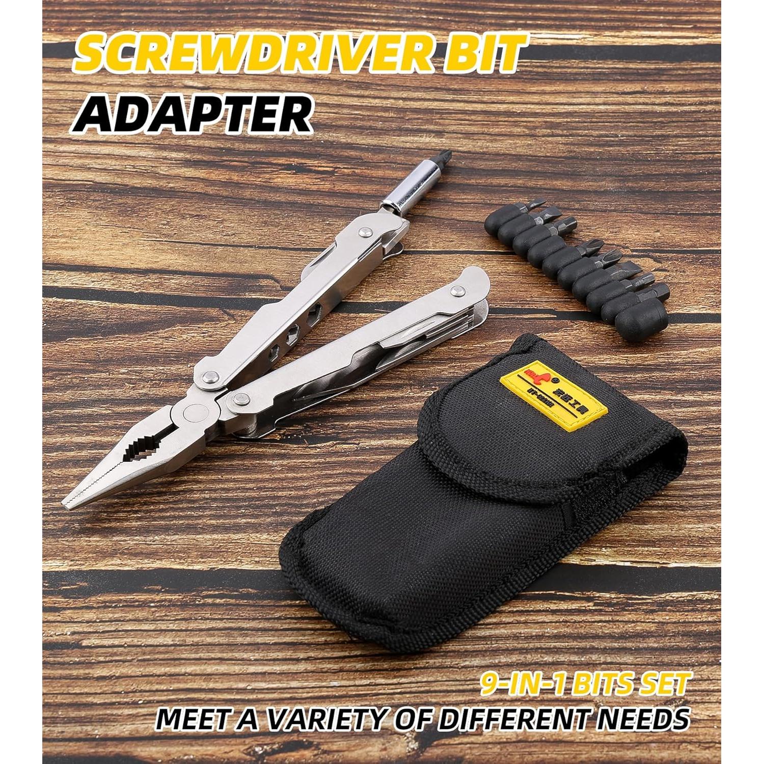 Multi-Herramienta DOWELL 21-en-1, Alicates de Punta de Aguja