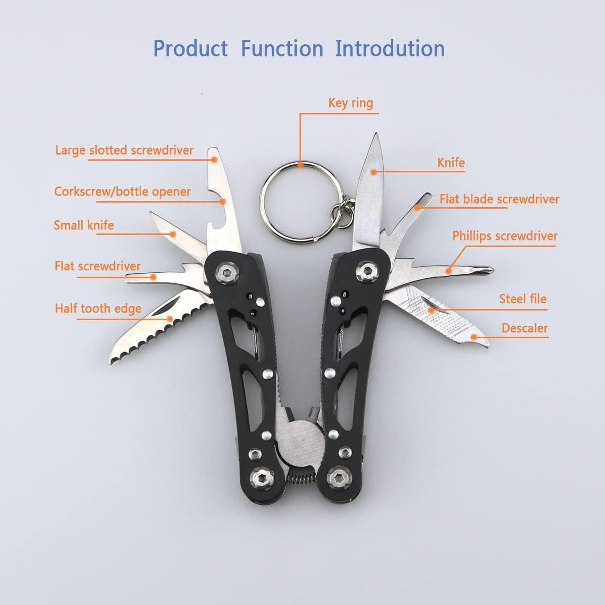 Alicate Multiherramienta 15 en 1 Lemiyoo Acero Inoxidable Negro