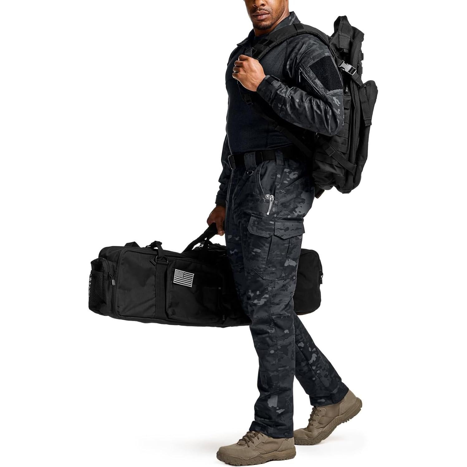 Pantalones Tácticos CQR Hombre Ripstop Resistente Agua 40W x 34L