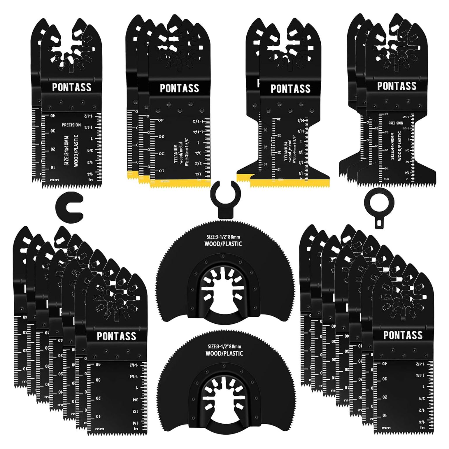 27 Hojas de Sierra Oscilante PONTASS para Metal y Madera
