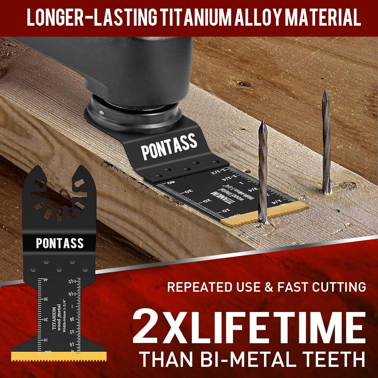 27 Hojas de Sierra Oscilante PONTASS para Metal y Madera