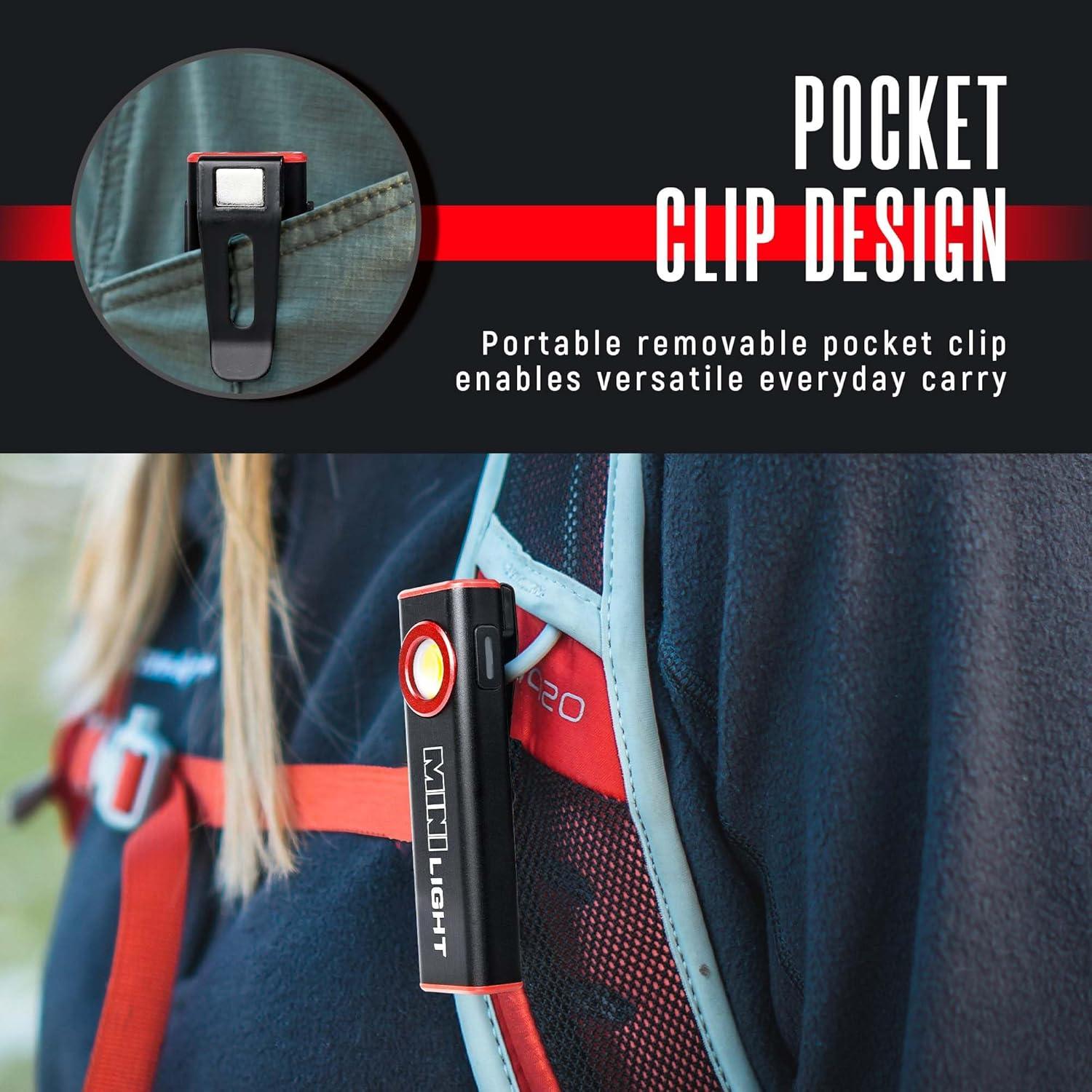 Linterna LED Lexall 1600 Lúmenes EDC Magnética 2 Piezas