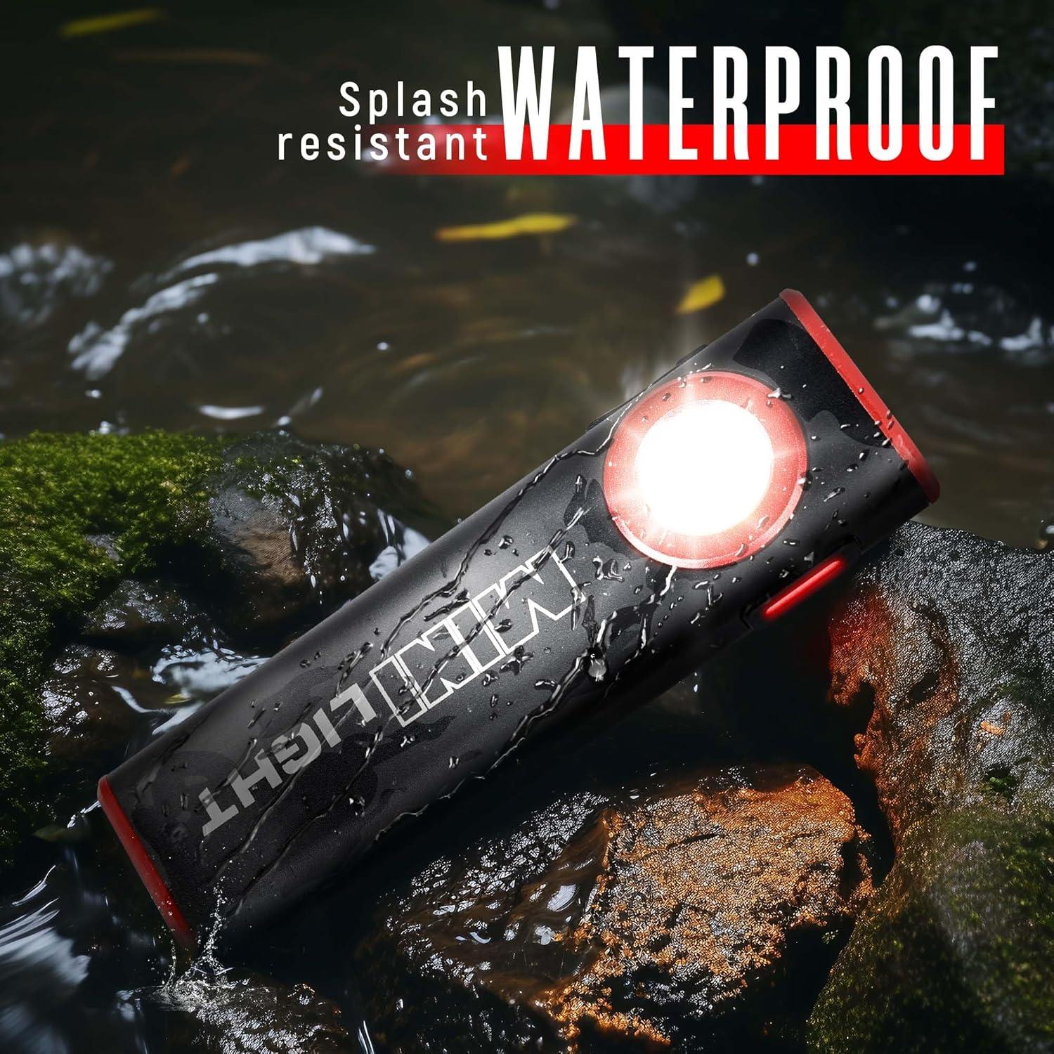 Linterna LED Lexall 1600 Lúmenes EDC Magnética 2 Piezas