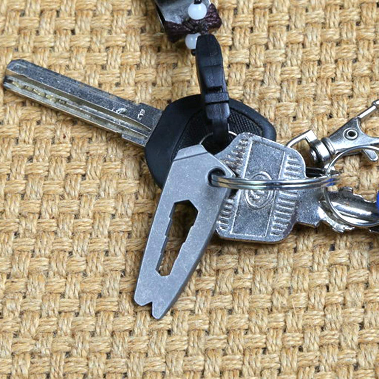 Herramienta de bolsillo Fanycs de titanio multifuncional EDC