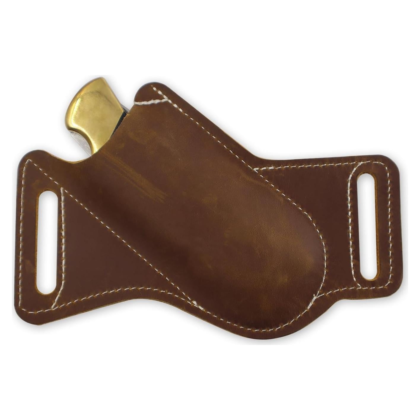 Funda de Cuchillo de Cuero Biobasedon FBM01 12.7 cm Marrón