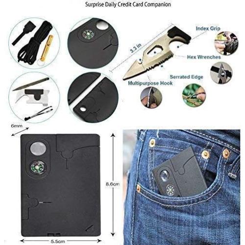 Herramienta Multitool 18 en 1 ISPANDY - Tarjeta de Supervivencia