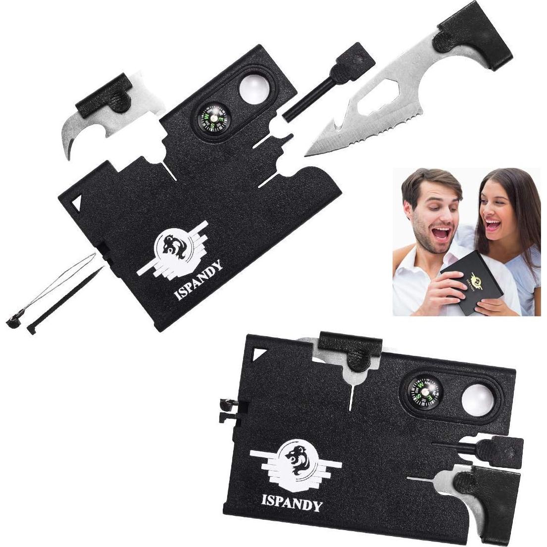 Herramienta Multitool 18 en 1 ISPANDY - Tarjeta de Supervivencia