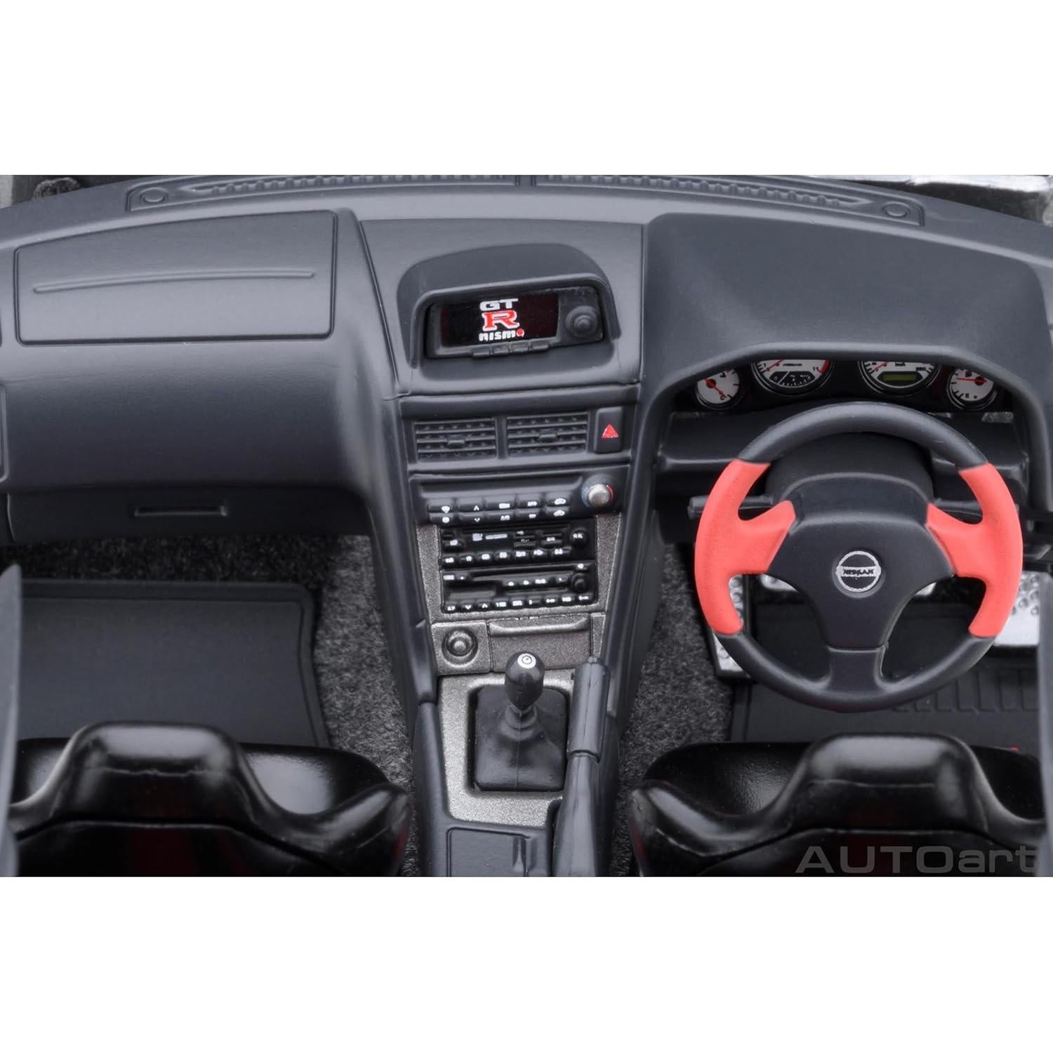 Modelo de Coche R34 GT-R Z-Tune Plata 1/18 Autoart AA77461