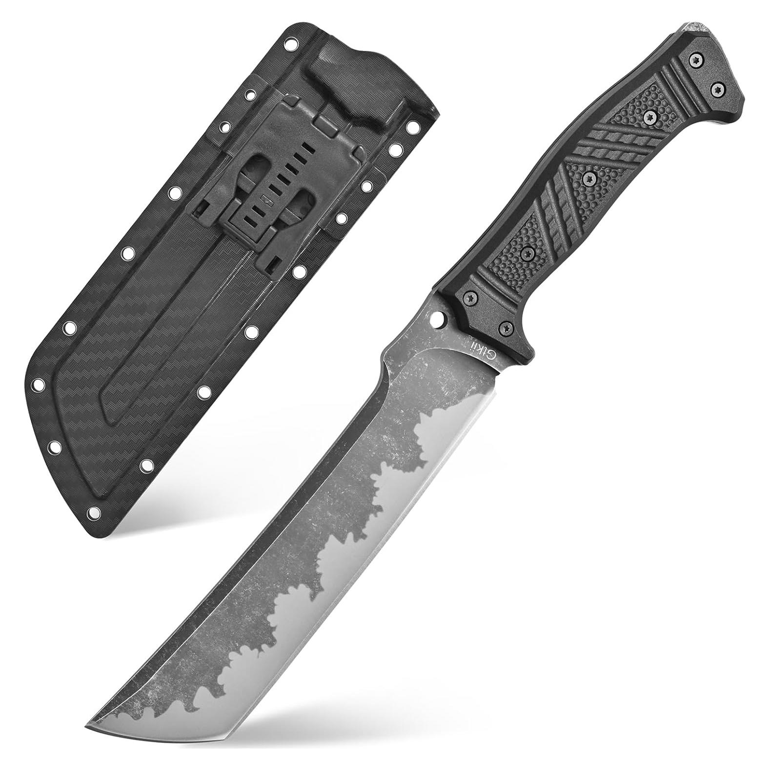 GTK1 Fixed Blade Knife DC53 Steel Blade Nylon Fiberglass Handle Full Tang EDC Tool Knifes for Outdoor Camping Survival Adventure Bushcraft