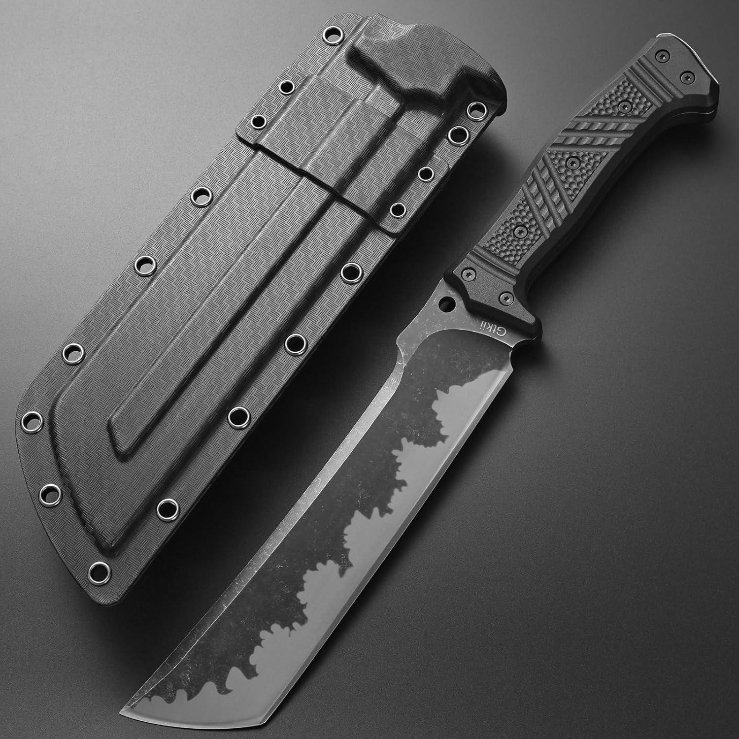 GTK1 Fixed Blade Knife DC53 Steel Blade Nylon Fiberglass Handle Full Tang EDC Tool Knifes for Outdoor Camping Survival Adventure Bushcraft